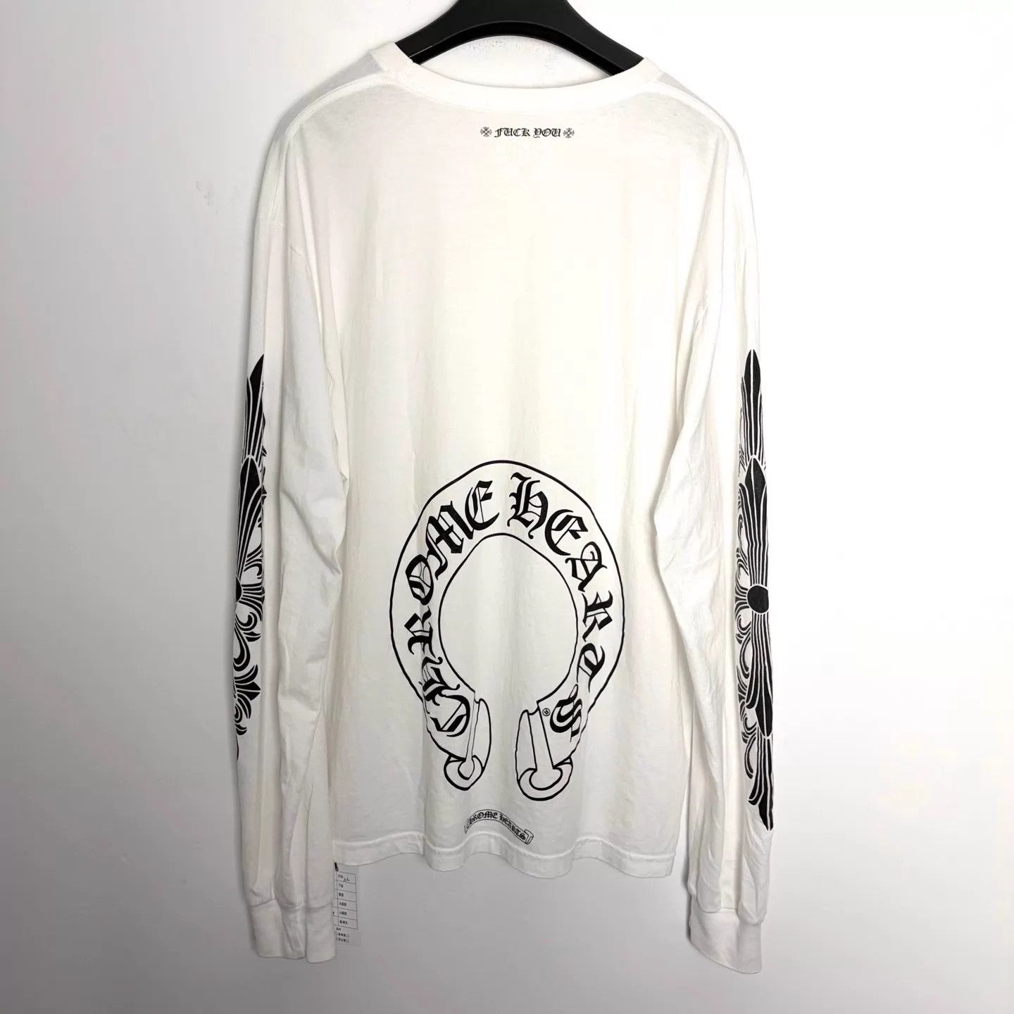 Chrome Hearts Chrome Hearts White Horseshoe Arm Long Sleeve XL Size US XL / EU 56 / 4 - 2 Thumbnail