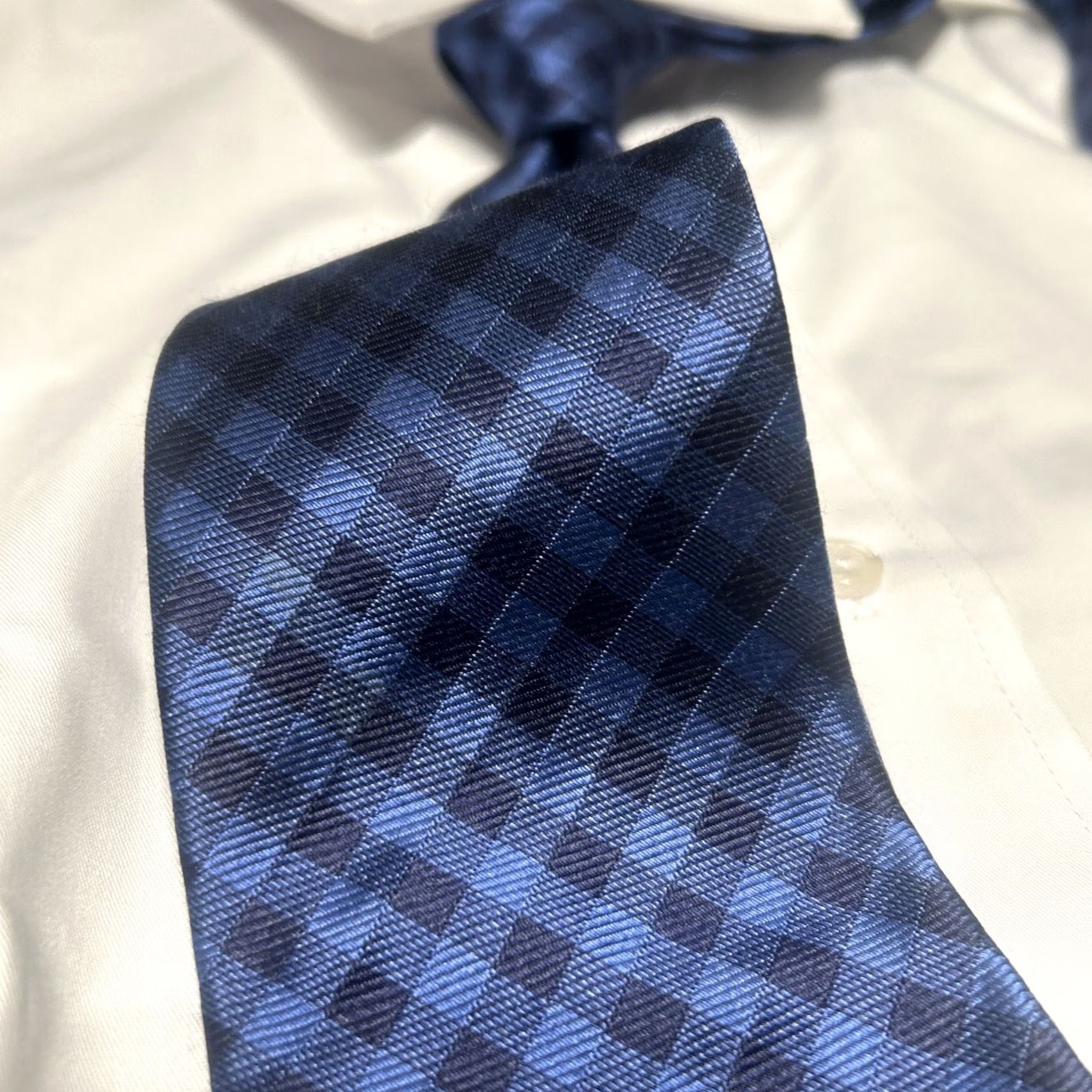 Brooks Brothers Brooks Brothers Tie Geometric 100% Silk USA Made Blue Mens Classic Width Multicolor Designer Adjustable Width Hand Made No Size ONE SIZE - 5 Thumbnail