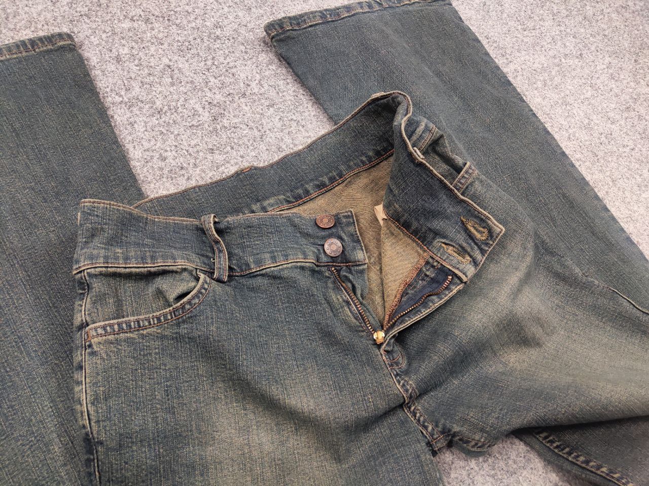 If Six Was Nine Vintage if six was nine Y2K style flared Bootkot denim Jeans Size 30" / US 8 / IT 44 - 11 Thumbnail