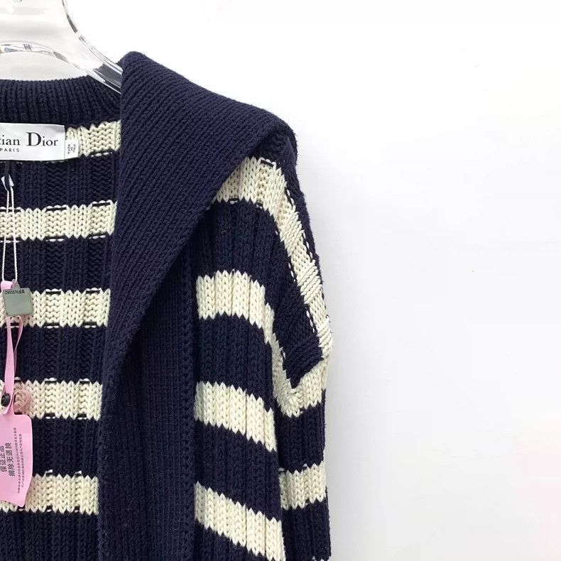 Dior Christian Dior Striped Knit Cardigan Sweater-2505 Size S / US 4 / IT 40 - 3 Thumbnail