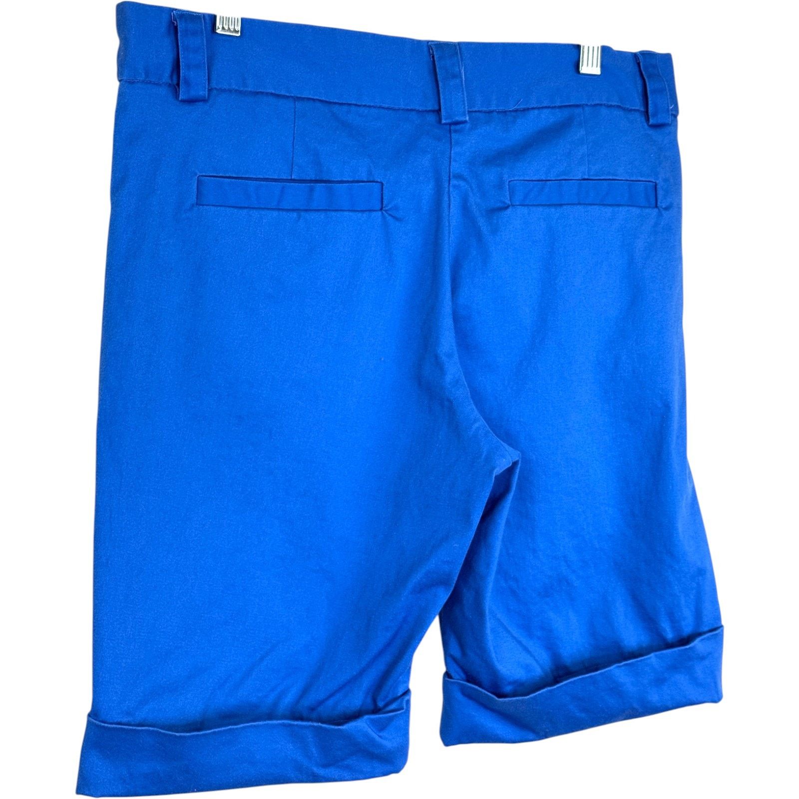 Other The Limited Shorts Size 12 Blue Cuffed Cotton Blend Stretch Size 34" / US 12 / IT 48 - 7 Thumbnail