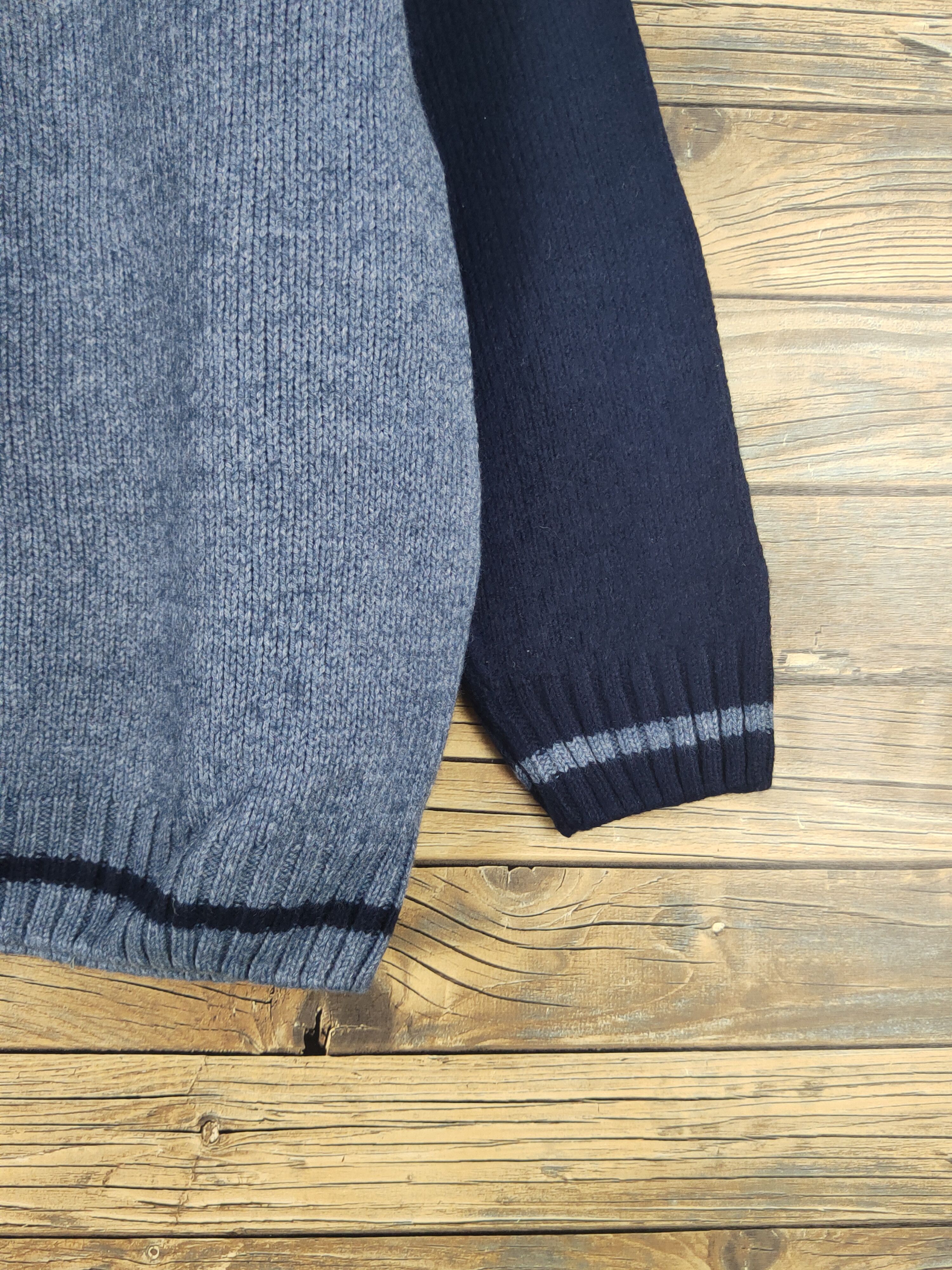 Vintage Lacoste vintage Blue Knitwear Sweatshirts #W1747 Size US M / EU 48-50 / 2 - 6 Thumbnail