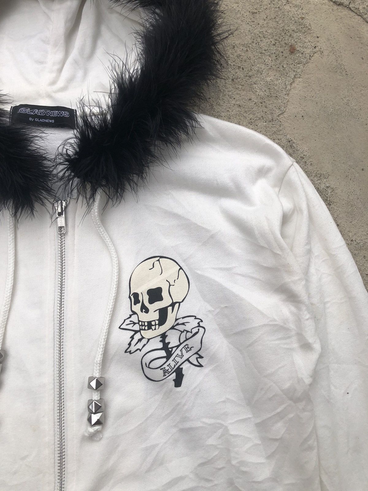 Le Grande Bleu (L.G.B.) Japanese Fur hoodie Gladnews Ifsixwasnine lgb style Size US M / EU 48-50 / 2 - 5 Thumbnail