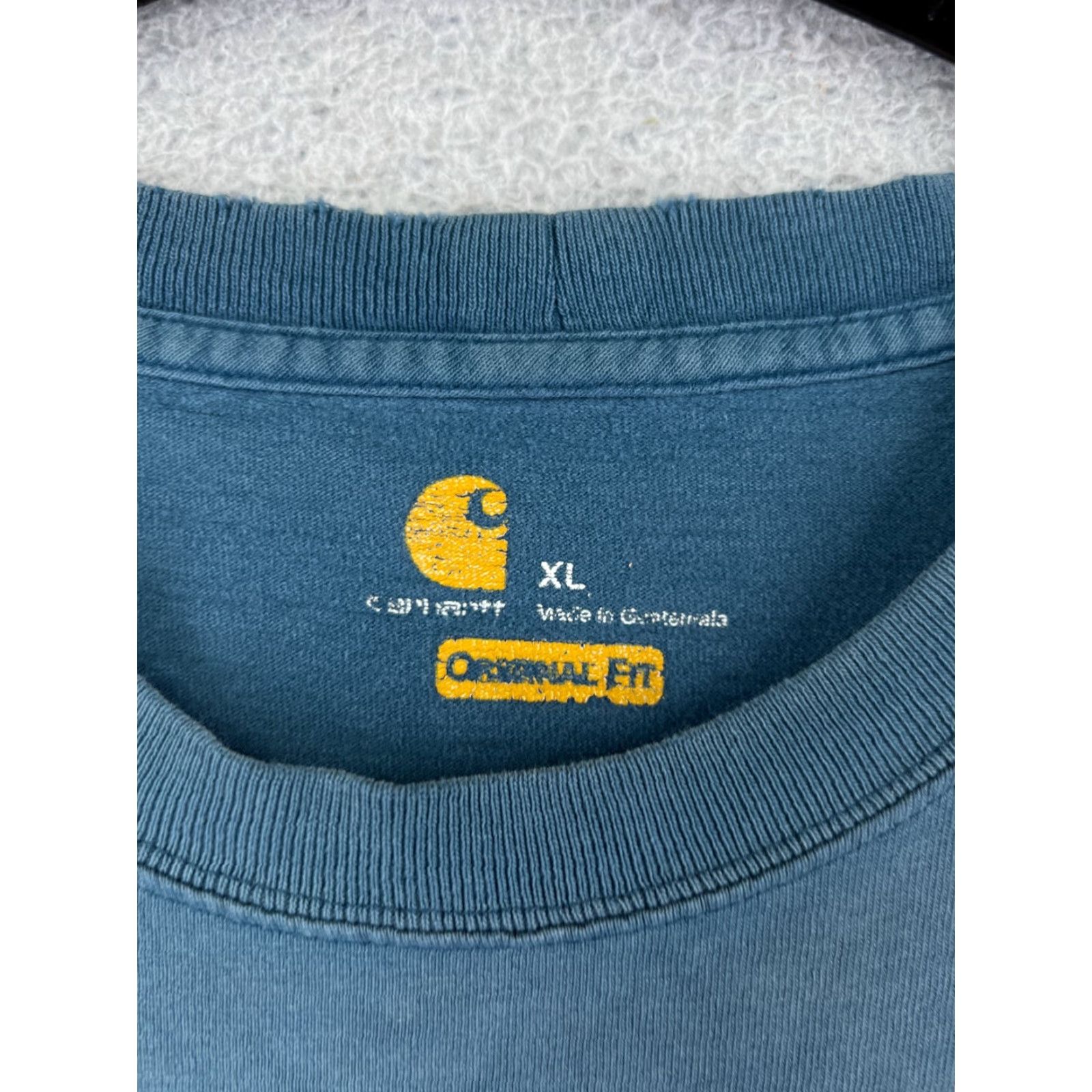 Carhartt Carhartt Shirt Mens XL Blue Short Sleeve Crew Neck 100% Cotton Size US XL / EU 56 / 4 - 3 Thumbnail