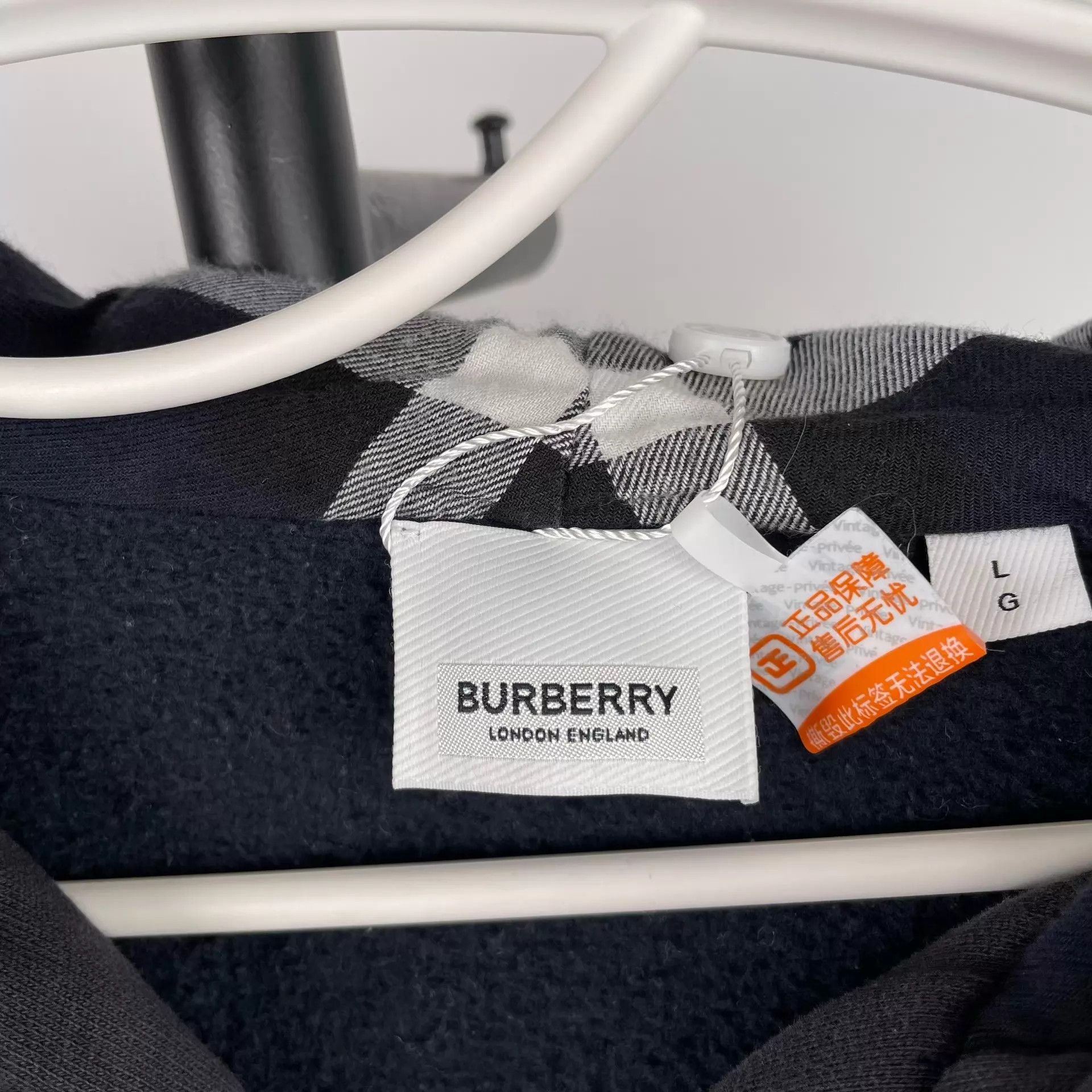 Burberry Burberry Cotton Hoodie Black 175/96A 260511TXYDQ01 Size US L / EU 52-54 / 3 - 5 Thumbnail