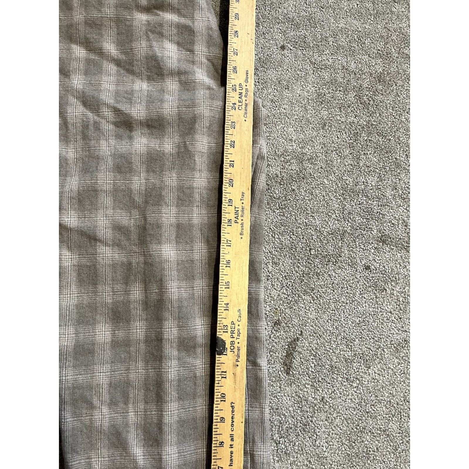 Banana Republic Banana Republic Sloan Fit Plaid Gray Ankle Pants Size 14 Women's Cropped Slim Inseam 25 in Black Size 32" / US 10 / IT 46 - 6 Thumbnail