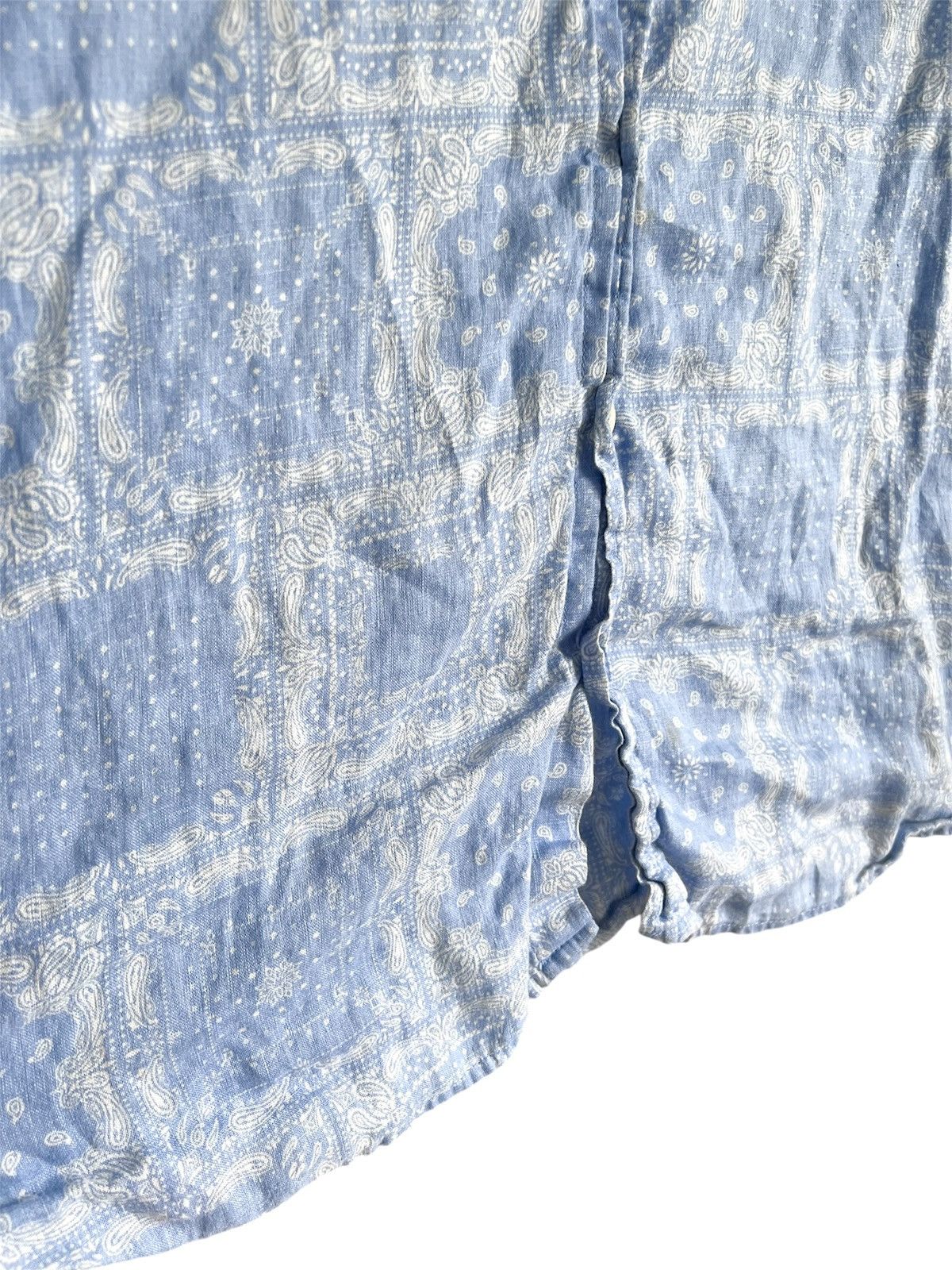 Vintage Vintage Blue Bandana Button Up Shirt Size US L / EU 52-54 / 3 - 4 Thumbnail