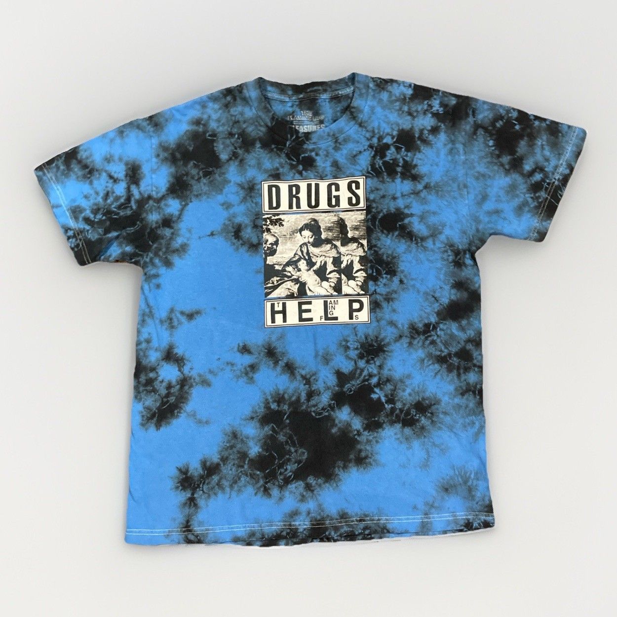 Pleasures Rare Pleasures The Flaming Lips T “DRUGS HELP” Tie Dye Shirt Size US M / EU 48-50 / 2 - 1 Thumbnail