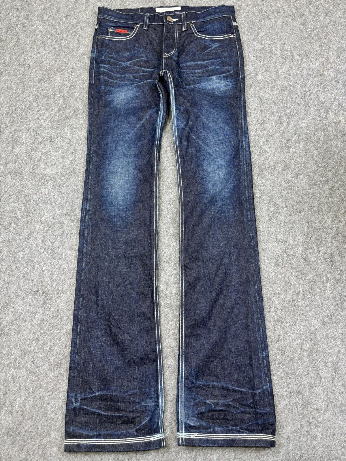 Japanese Brand 💥Flare💥Insane Style Of The Niege Raw Fades Denim K19 Size US 32 / EU 48 - 18 Thumbnail