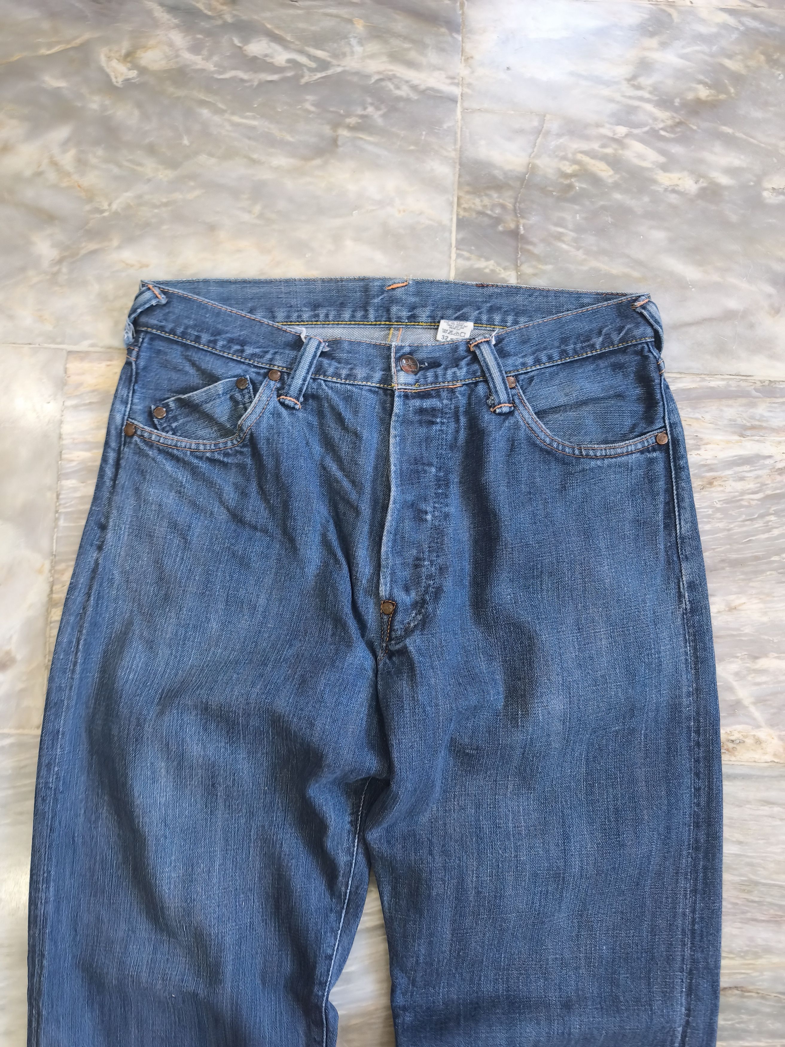 Evisu Yamane Crest Flower Print - Selvedge Denim Pants Size US 32 / EU 48 - 6 Thumbnail