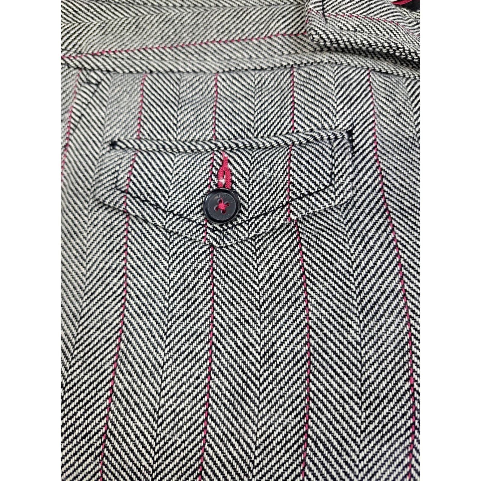 Tommy Hilfiger Tommy Hilfiger Pants Womens Wide-Leg Pin Stripe Black/White/Purple Size 2 30in Inseam Dress Pants Regular WNT/NWT Size 26" / US 2 / IT 38 - 5 Thumbnail