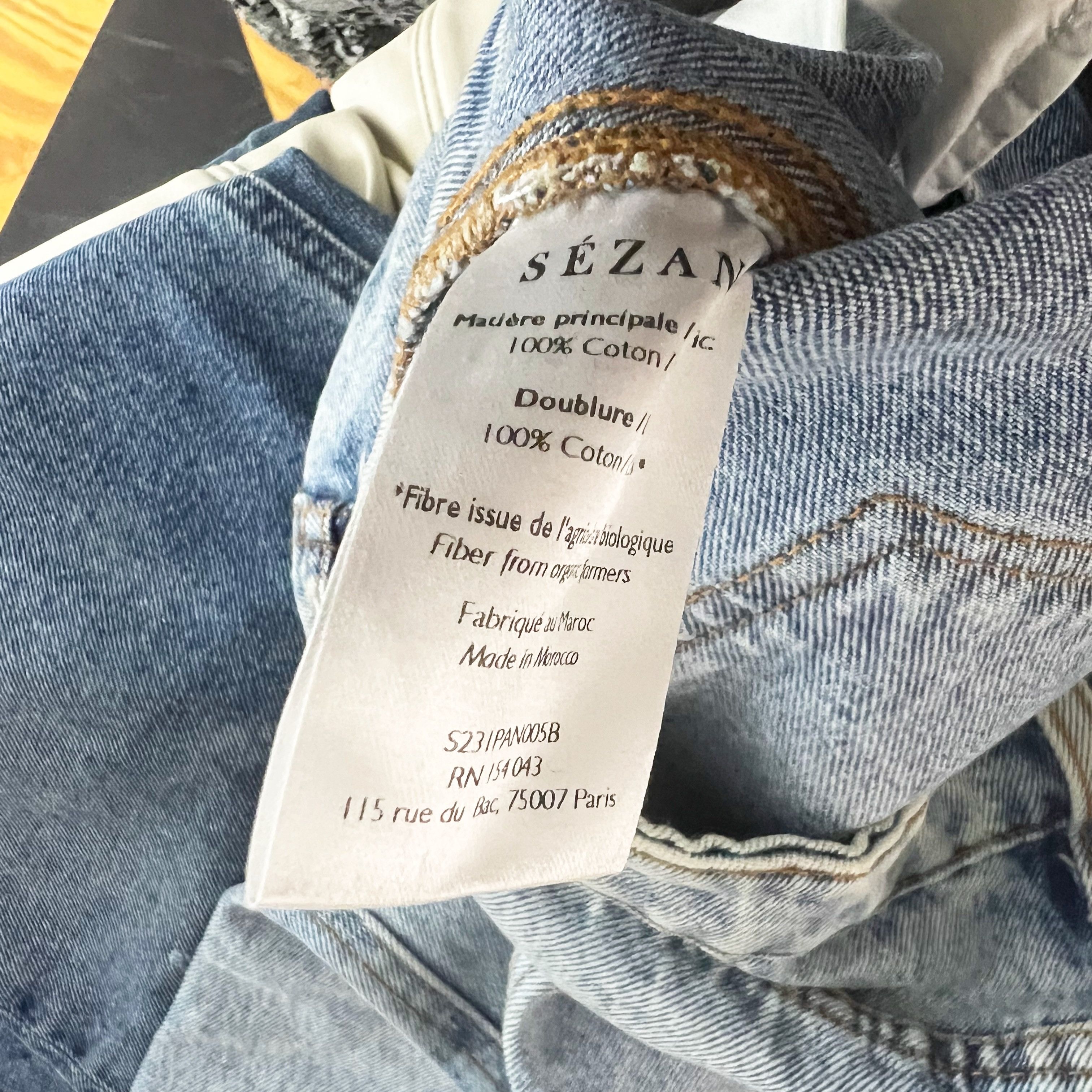 Sezane Sezane Denim Women's Cotton Straight Size 27" / US 4 / IT 40 - 3 Thumbnail