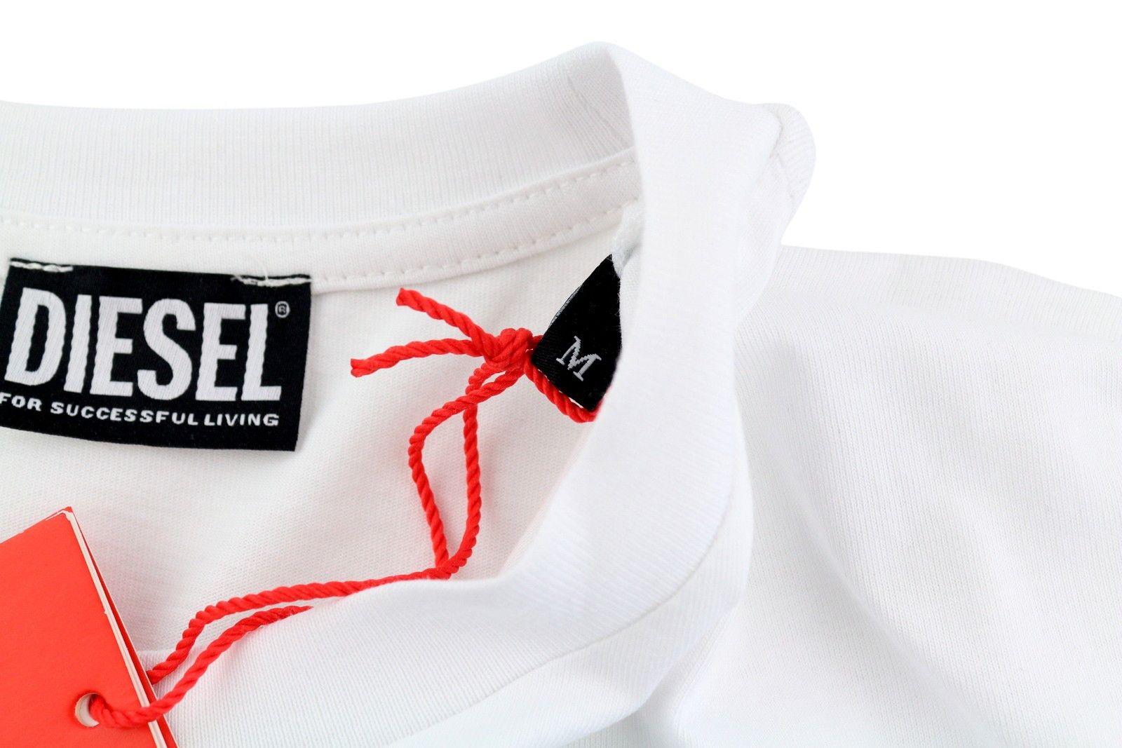 Diesel T-DIEGOR-C14 M White Crew Front Logo T-Shirt 41185 Size US M / EU 48-50 / 2 - 6 Thumbnail