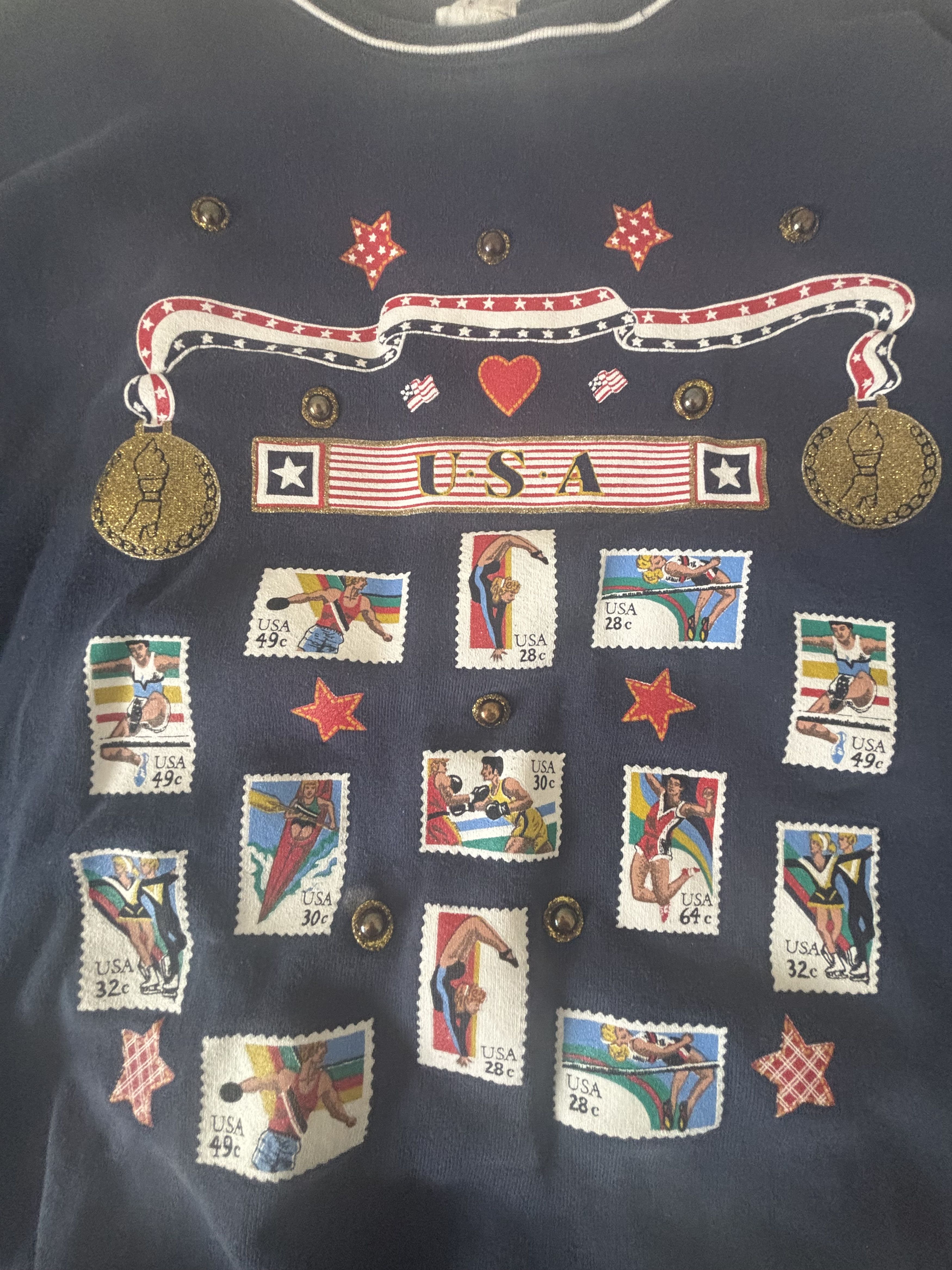 Other Custom USA Olympic Sweater Size L / US 10 / IT 46 - 2 Thumbnail