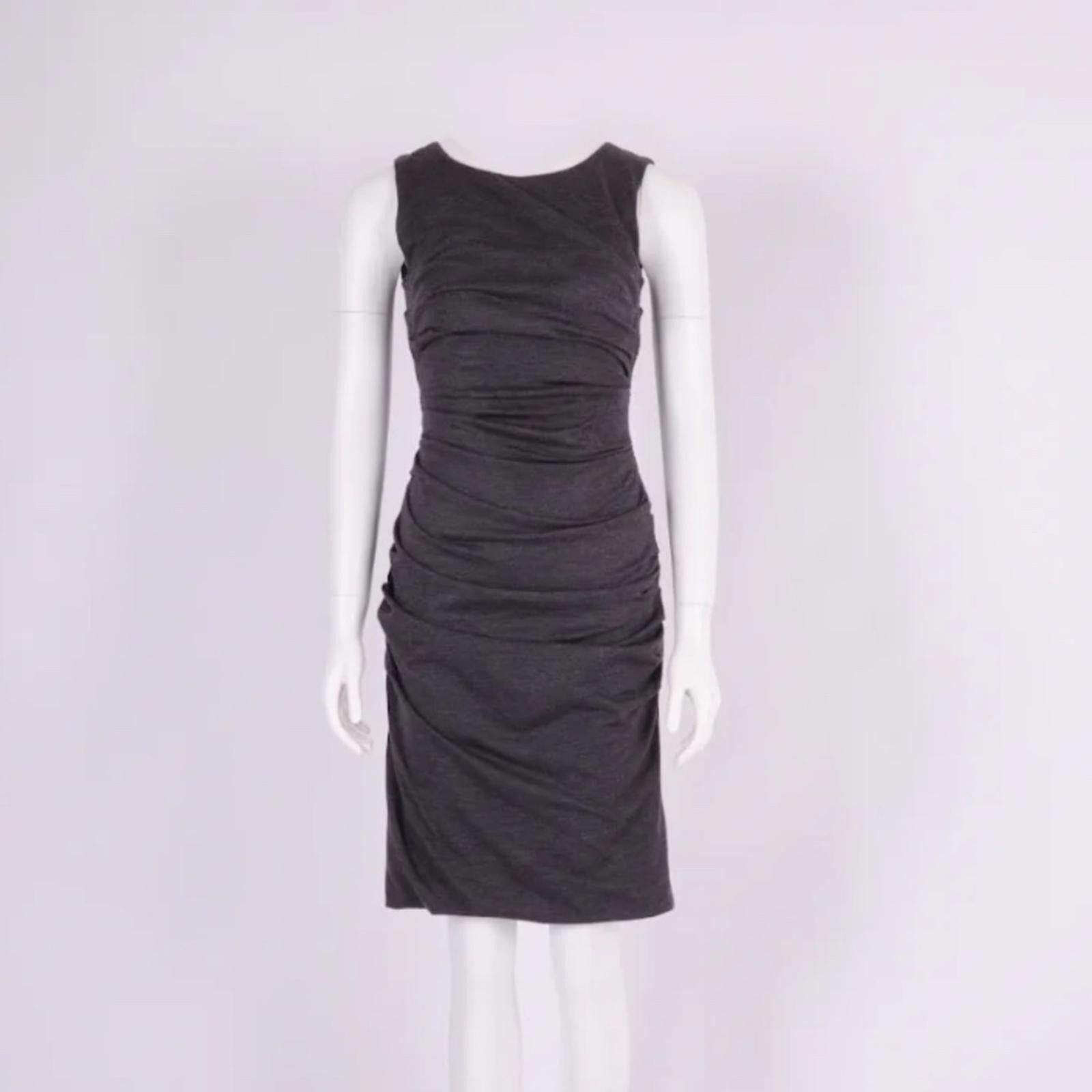 Dolce & Gabbana Dolce & Gabbana Vintage 90’s Grey Ruched Jersey Dress Size XS / US 0-2 / IT 36-38 - 6 Thumbnail