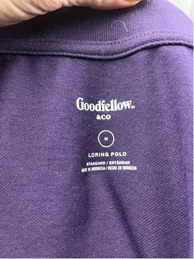 Other Goodfellow & Co Loring Polo Shirt Purple Size M NWT Size US M / EU 48-50 / 2 - 4 Thumbnail