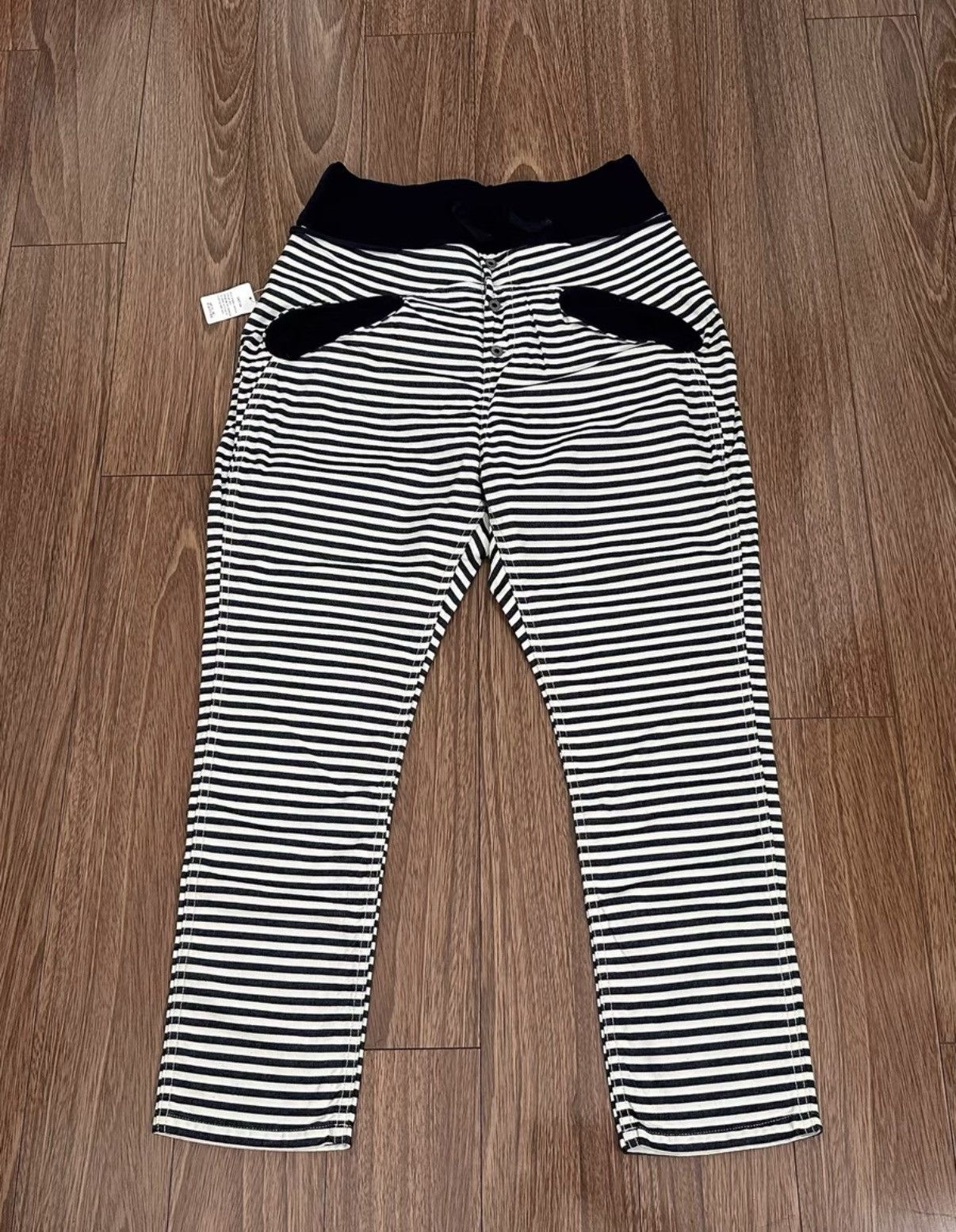 Kapital KAPITAL STRIPE PANTS Washed Cotton Striped Casual Pants Size US 34 / EU 50 - 1 Thumbnail