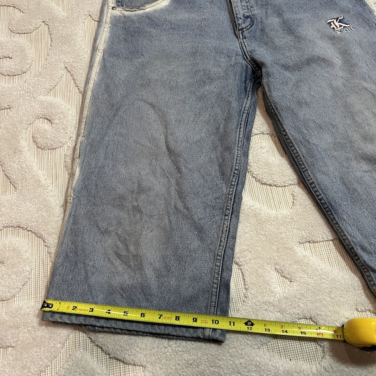 Karl Kani Crazy Vintage Y2K Karl Kani Embroidered Jean Shorts Size US 37 - 15 Thumbnail