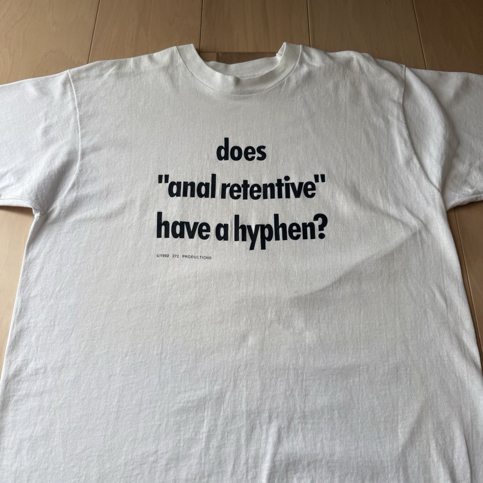 Vintage Vintage Anal Retentive Shirt White Made in USA Comedy Movie Size US XL / EU 56 / 4 - 3 Thumbnail