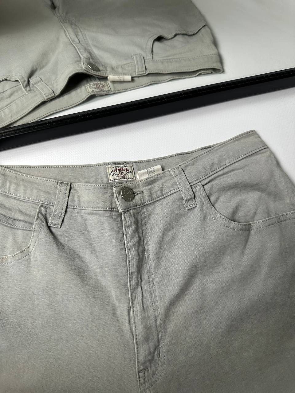Giorgio Armani Giorgio Armani Jeans Gray Baggy Japanese Metal logo Size US 31 - 7 Thumbnail