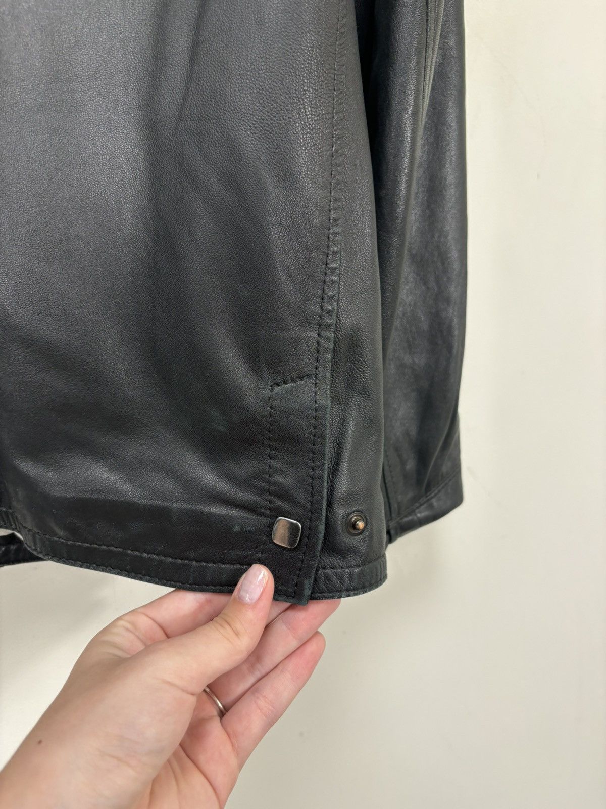 Gimo's Gimo’s Vintage Men’s Black Full Zip Italian Leather Jacket Size US S / EU 44-46 / 1 - 22 Thumbnail