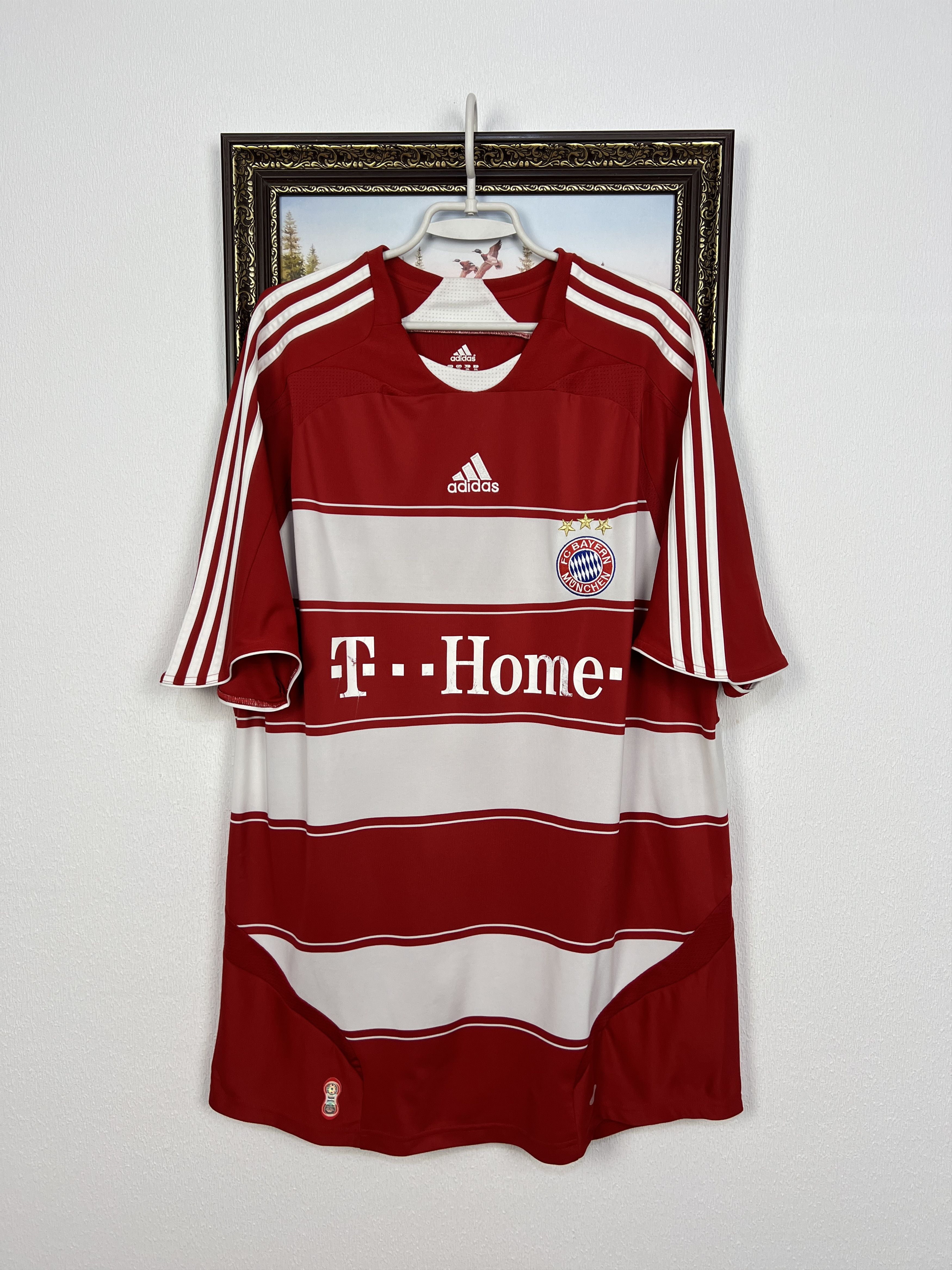 Adidas Bayern Munich Home football shirt 2007 Soccer Adidas Jersey Size US XXL / EU 58 / 5 - 1 Thumbnail