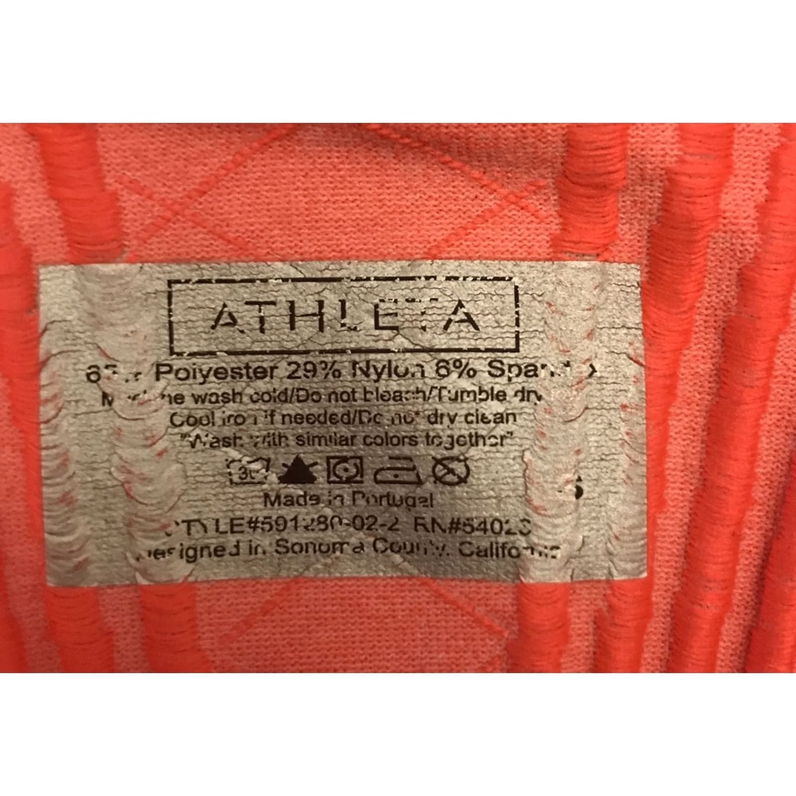 Athleta Athleta Tank Top Sleeveless Racerback XS S Coral Orange Pullover Activewear CrossFit Running Gym Yoga Women Size S / US 4 / IT 40 - 3 Thumbnail