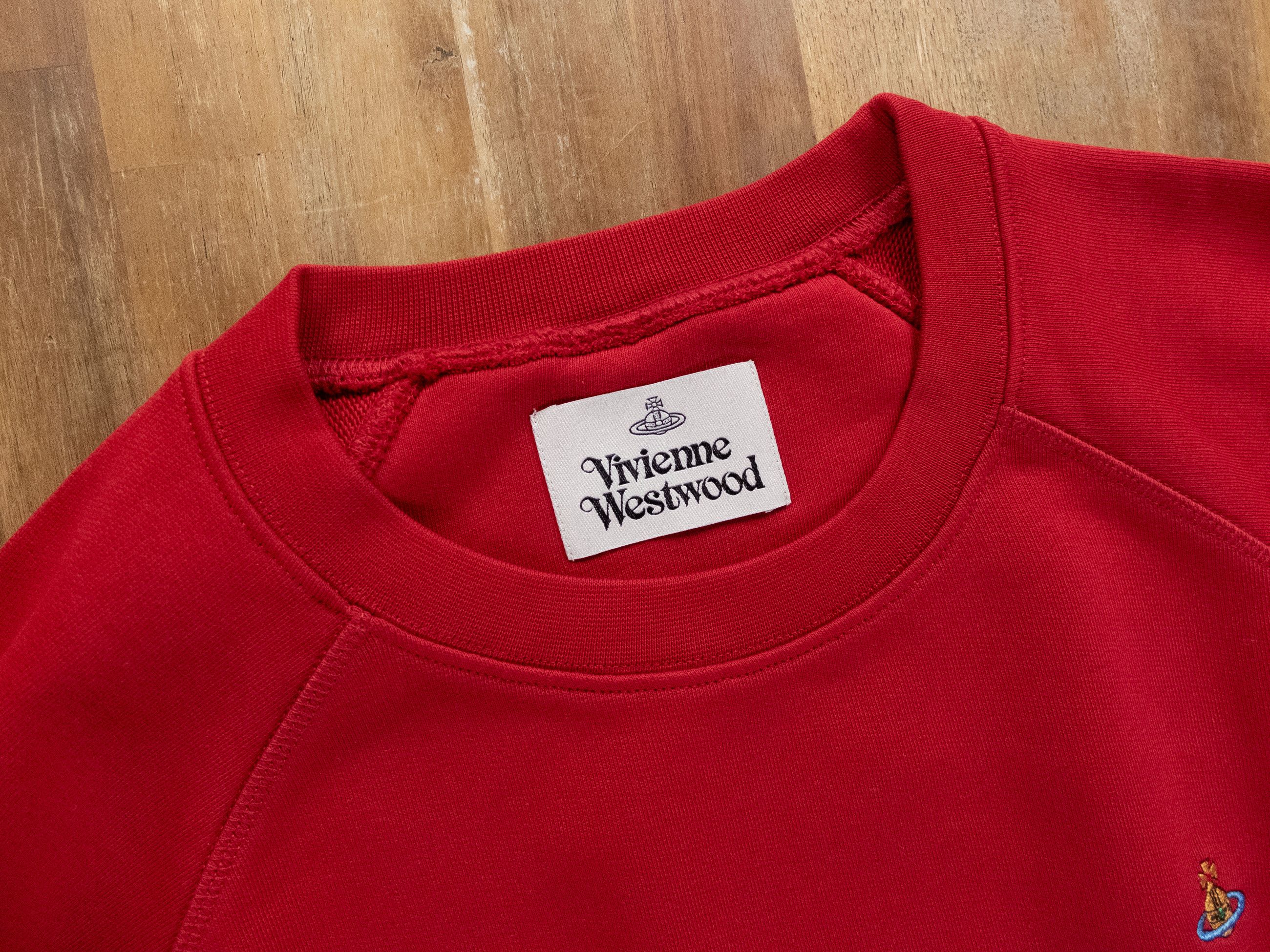 Vivienne Westwood VIVIENNE WESTWOOD solid red orb logo raglan sweatshirt M Size US M / EU 48-50 / 2 - 3 Thumbnail