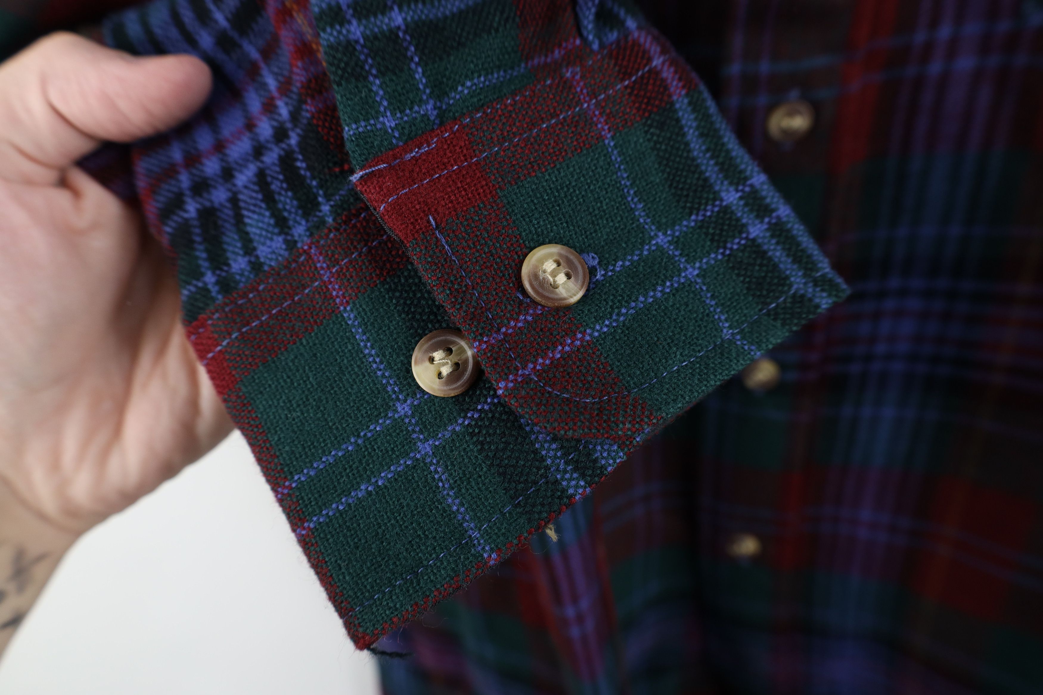 Vintage Vintage 80s 90s Streetwear Pocket Knit Collared Button Shirt Size US M / EU 48-50 / 2 - 7 Thumbnail