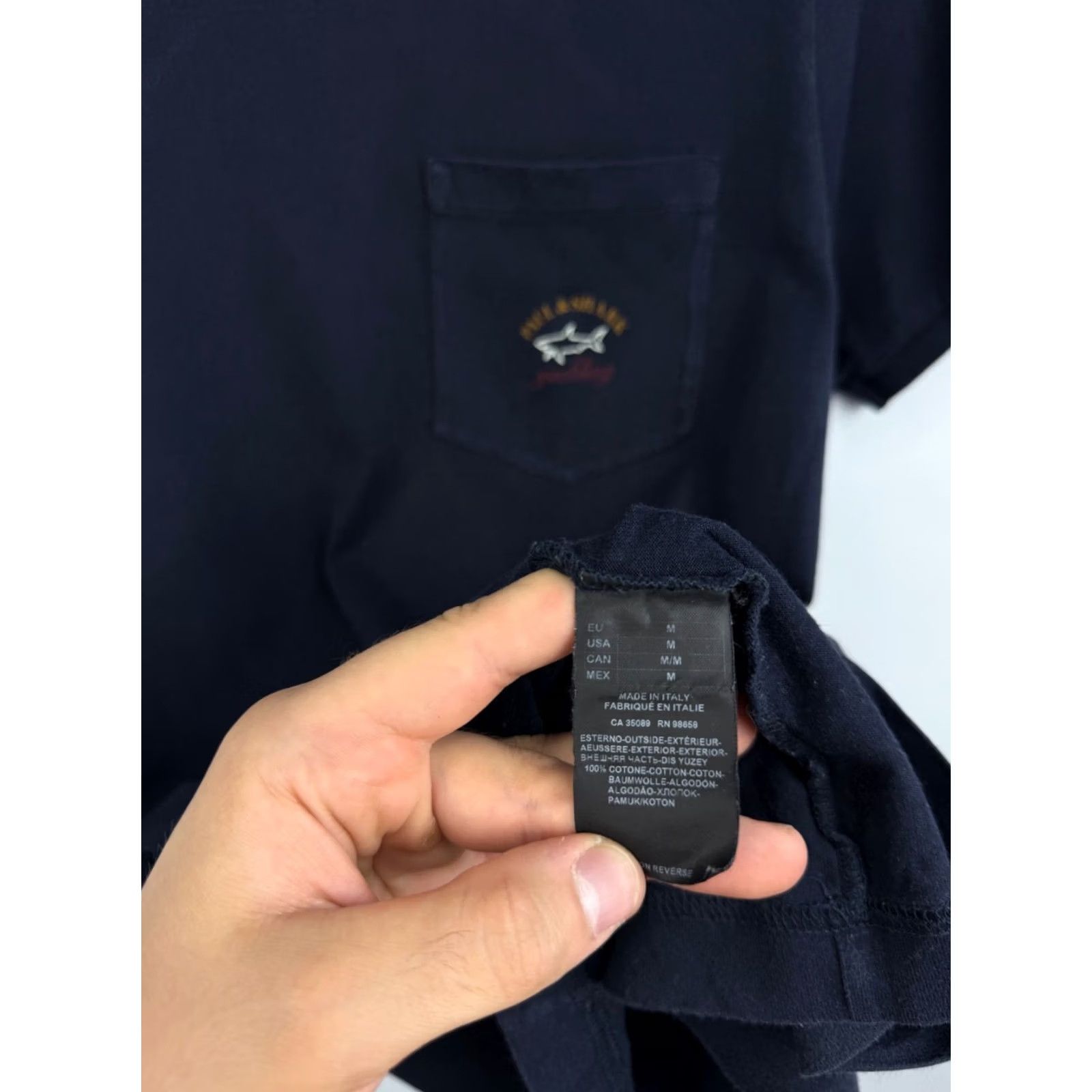 Paul & Shark Paul & Shark T-Shirt Yachting Men M Blue Retro Made in Italy Y2K Rare Size US M / EU 48-50 / 2 - 7 Thumbnail
