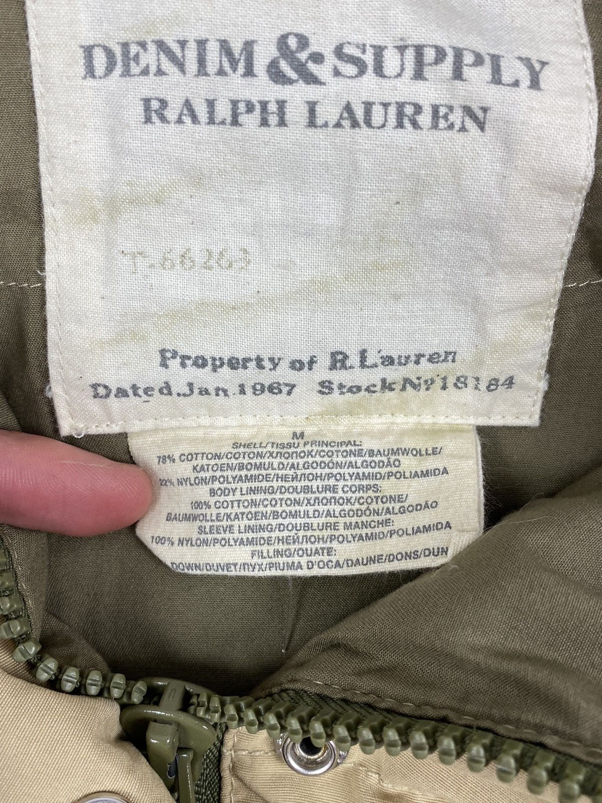 Denim & Supply Ralph Lauren Vintage Sun Faded Denim&Supply Ralph Lauren Down Jacket Size M / US 6-8 / IT 42-44 - 20 Thumbnail