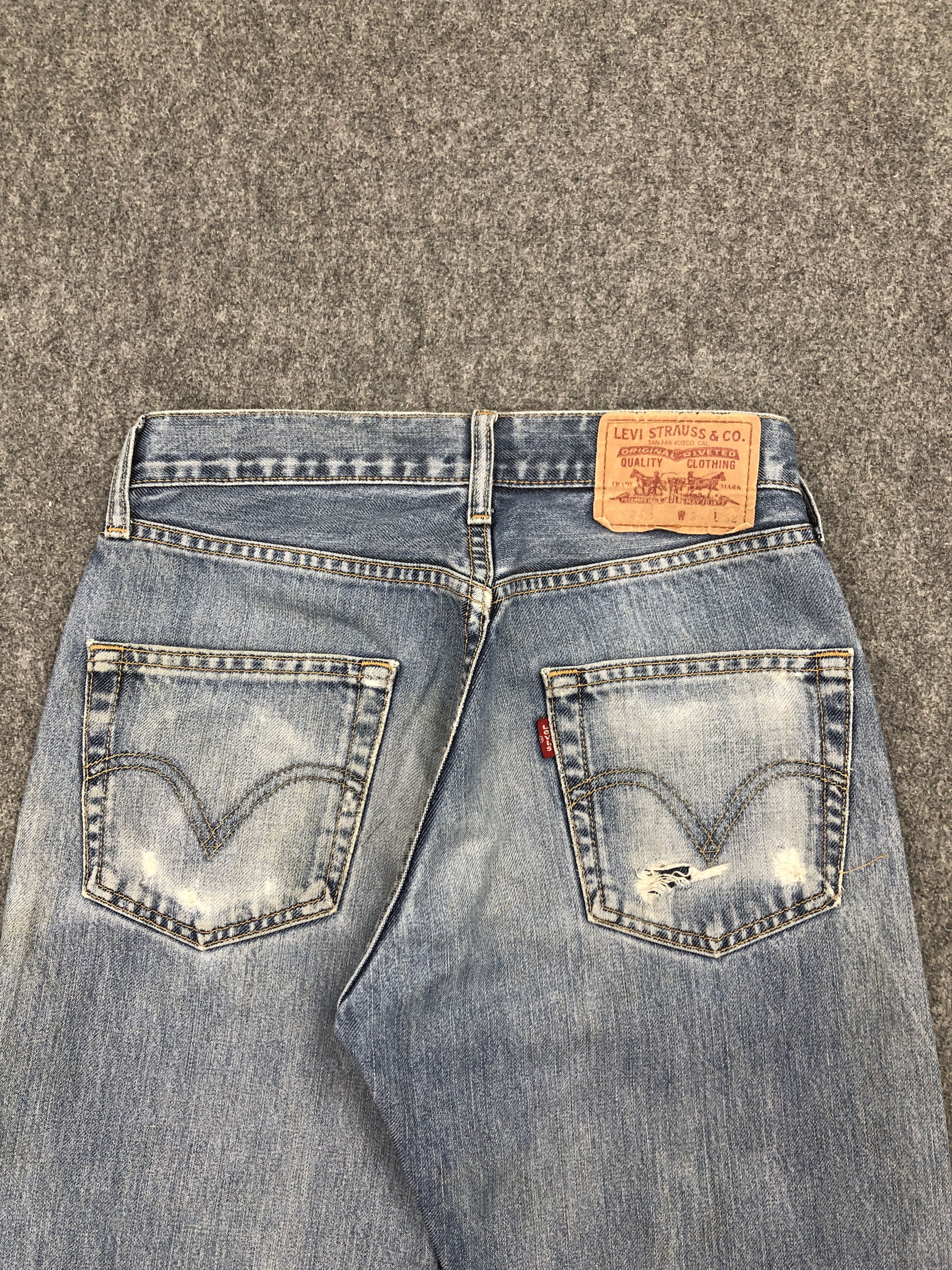 Levi's Vintage Levis 505 Faded Blue Jeans DP2296 Size US 27 - 4 Thumbnail
