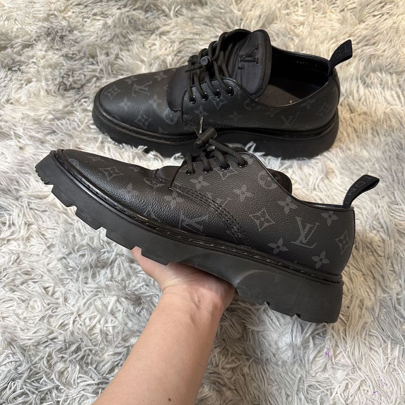Louis Vuitton Louis Vuitton Black Monogram Thick-Soled Casual Sneakers -2 Size US 9.5 / EU 42-43 - 9 Thumbnail