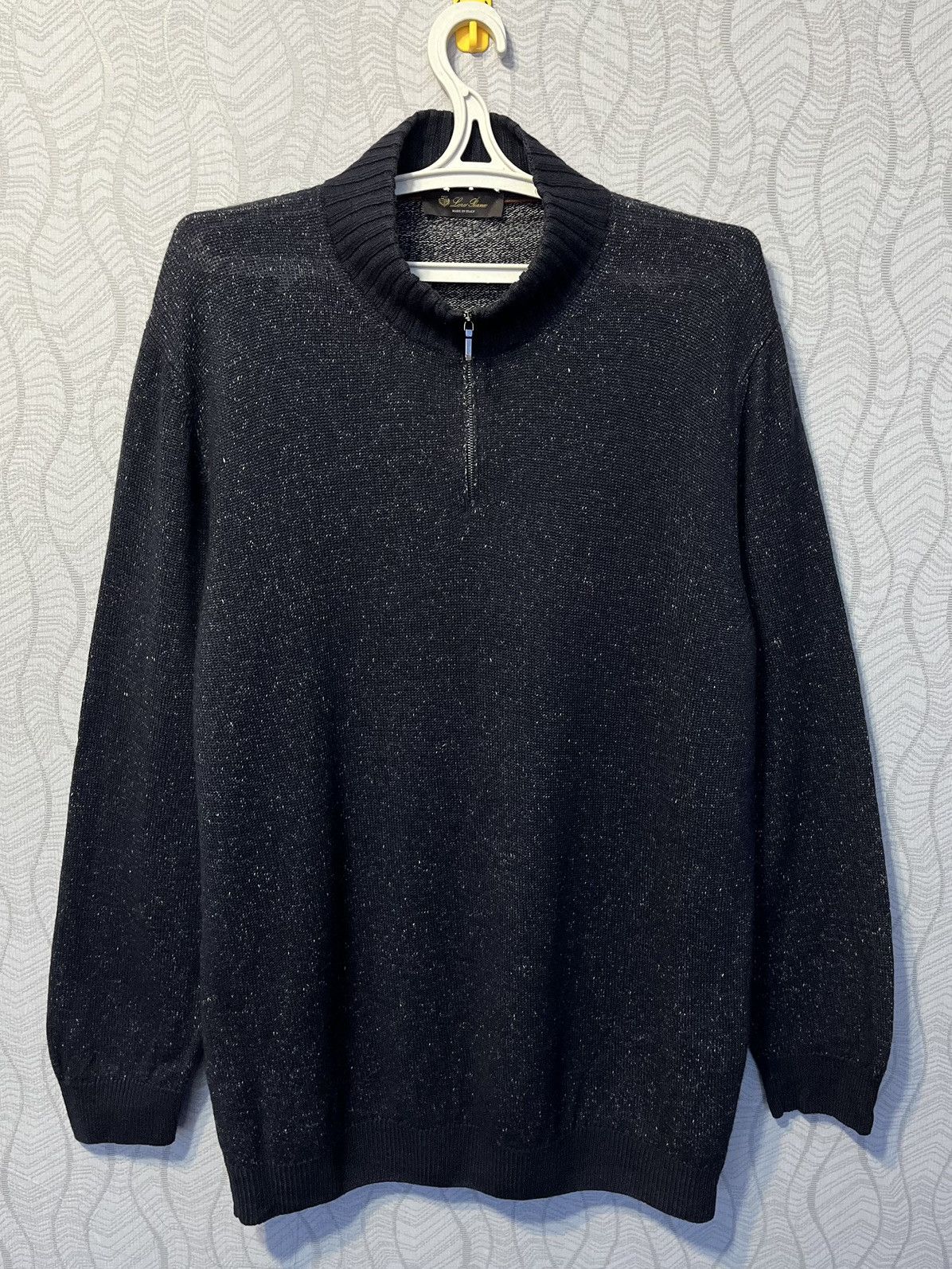 Loro Piana Loro Piana Half-Zip Jupmer Sweater Cashmere Linen Silk XXL Size US XXL / EU 58 / 5 - 1 Thumbnail