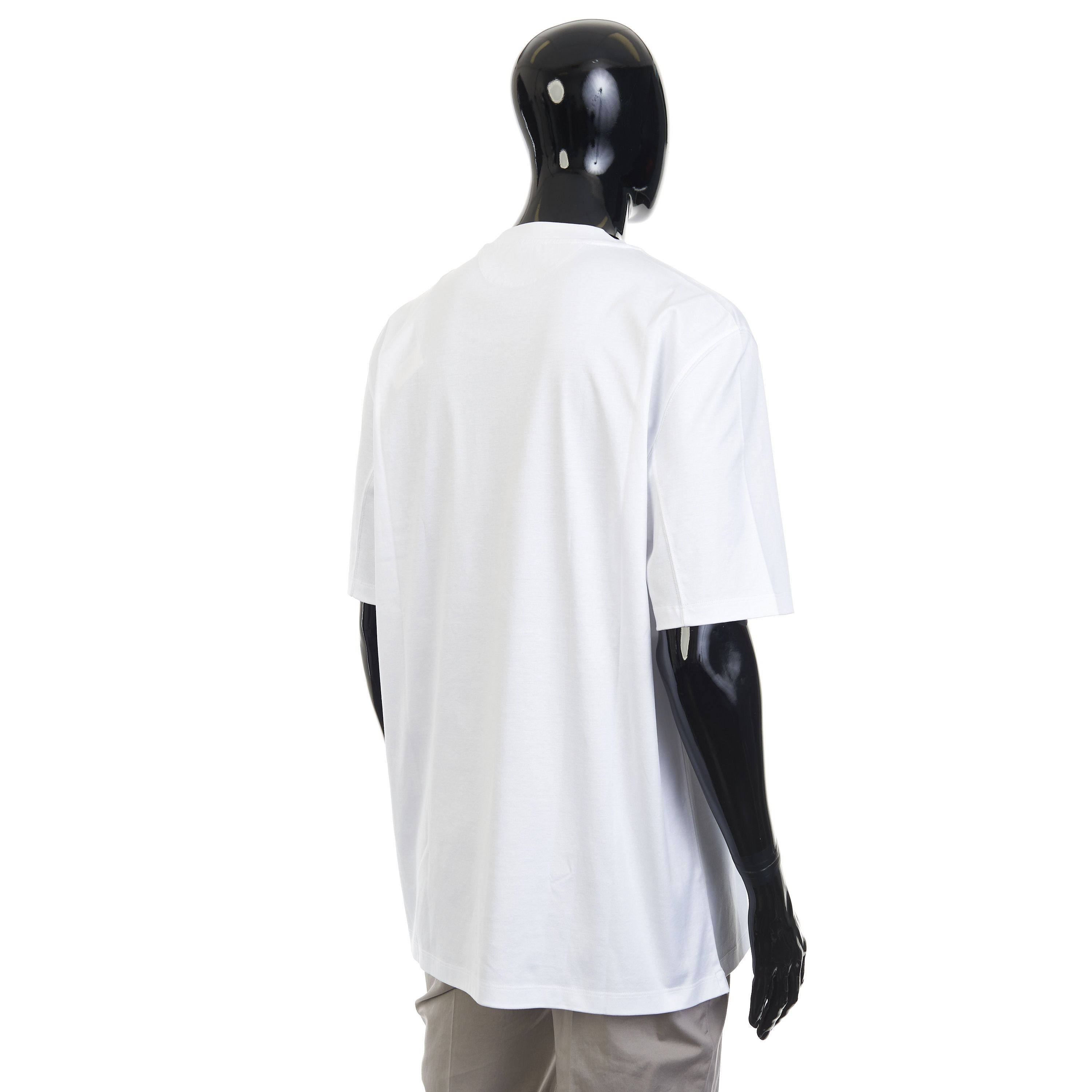 Brunello Cucinelli White Cotton Jersey Crew neck Tshirt With Logo Size M Size US M / EU 48-50 / 2 - 6 Thumbnail