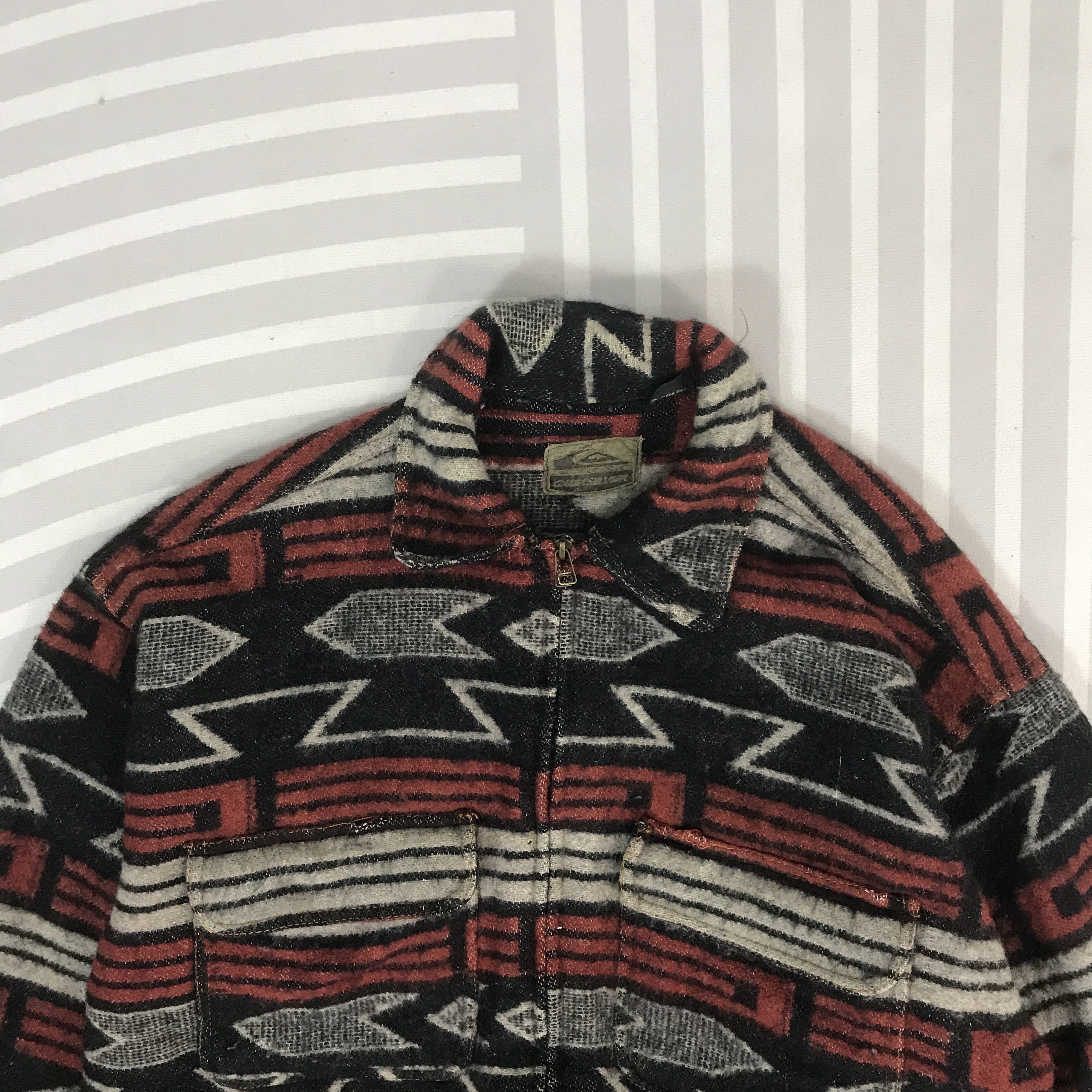 Quicksilver Vintage Quicksilver navajo Wool Zip up Jacket Size US L / EU 52-54 / 3 - 2 Thumbnail
