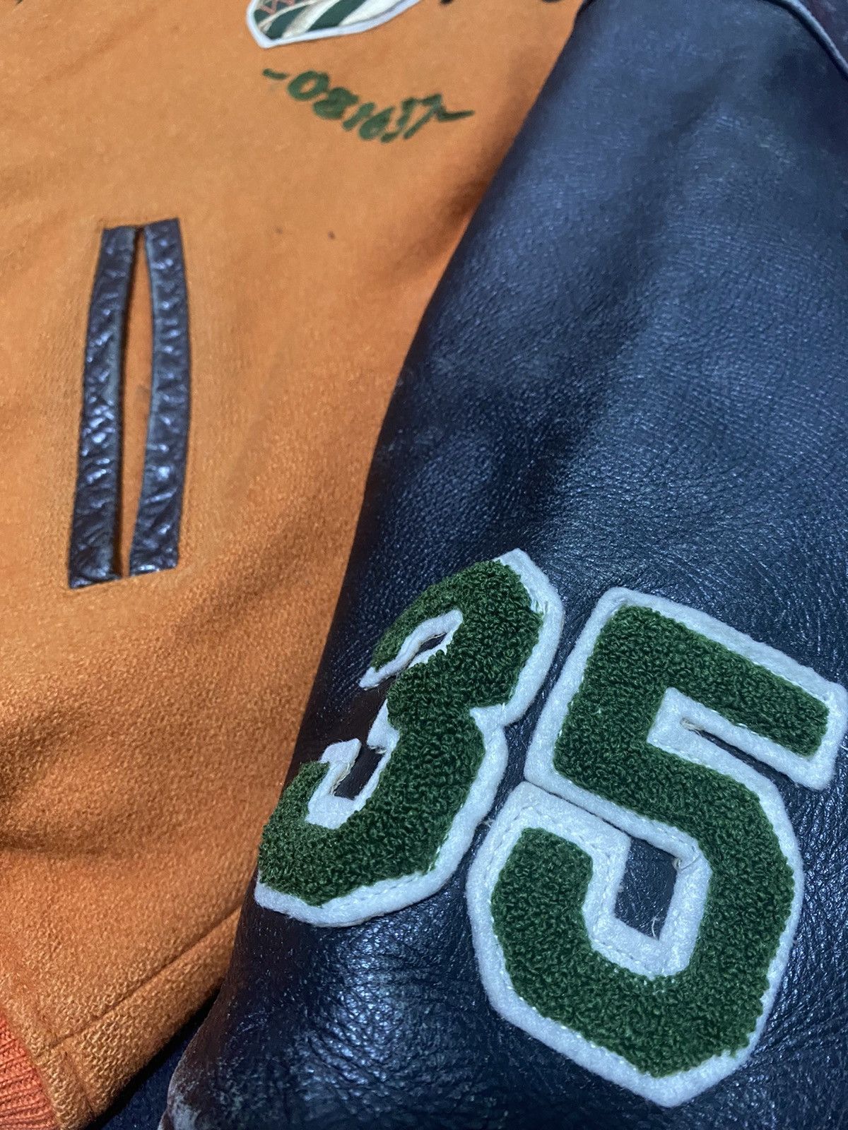 Japanese Brand 🔥SALE🔥Vintage 80s PoshBoy Varsity Jacket Leather Sleeve Size US M / EU 48-50 / 2 - 6 Thumbnail