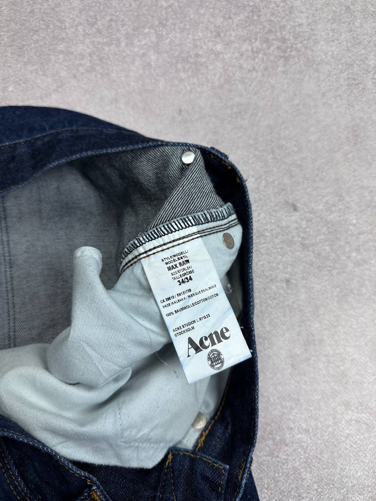 Acne Studios Acne Studios Max Raw Baggy Jeans 34 Size US 34 / EU 50 - 7 Thumbnail
