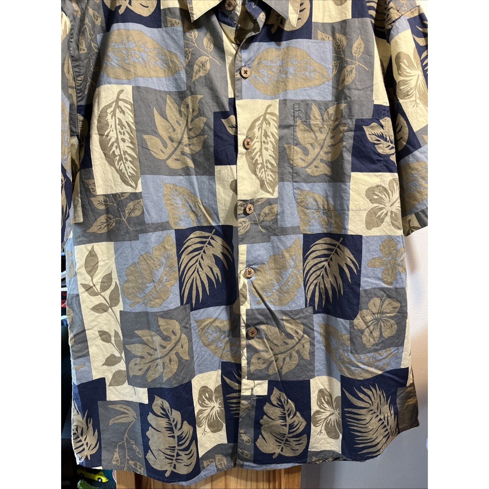 Other Half Moon Bay Shirt Men's Size Large Button Up Leaf Print Size US L / EU 52-54 / 3 - 5 Thumbnail
