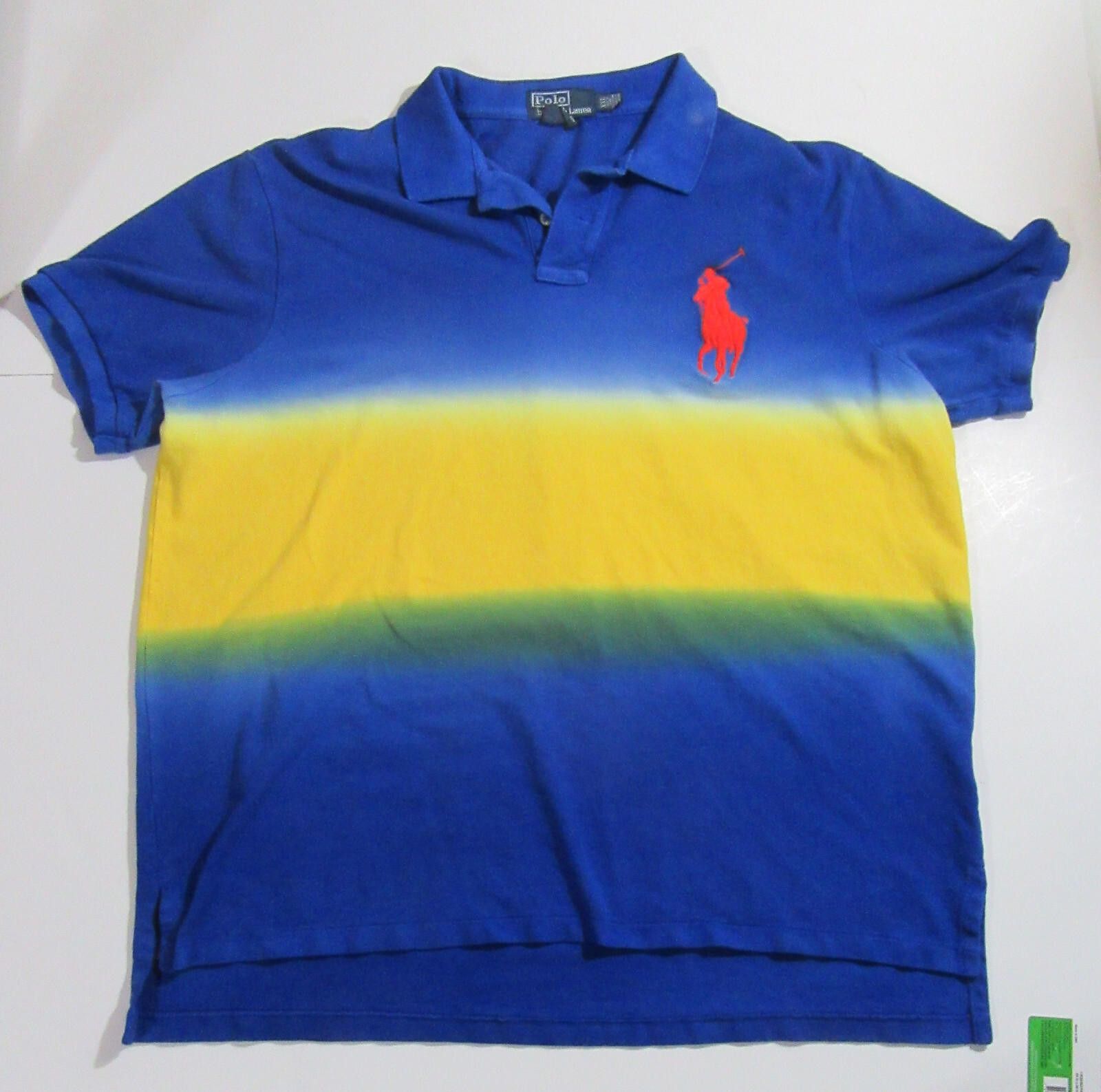 Polo Ralph Lauren Polo Ralph Lauren Men Custom Fit Tie Dye Big Pony Shirt XXL Size US XXL / EU 58 / 5 - 4 Thumbnail