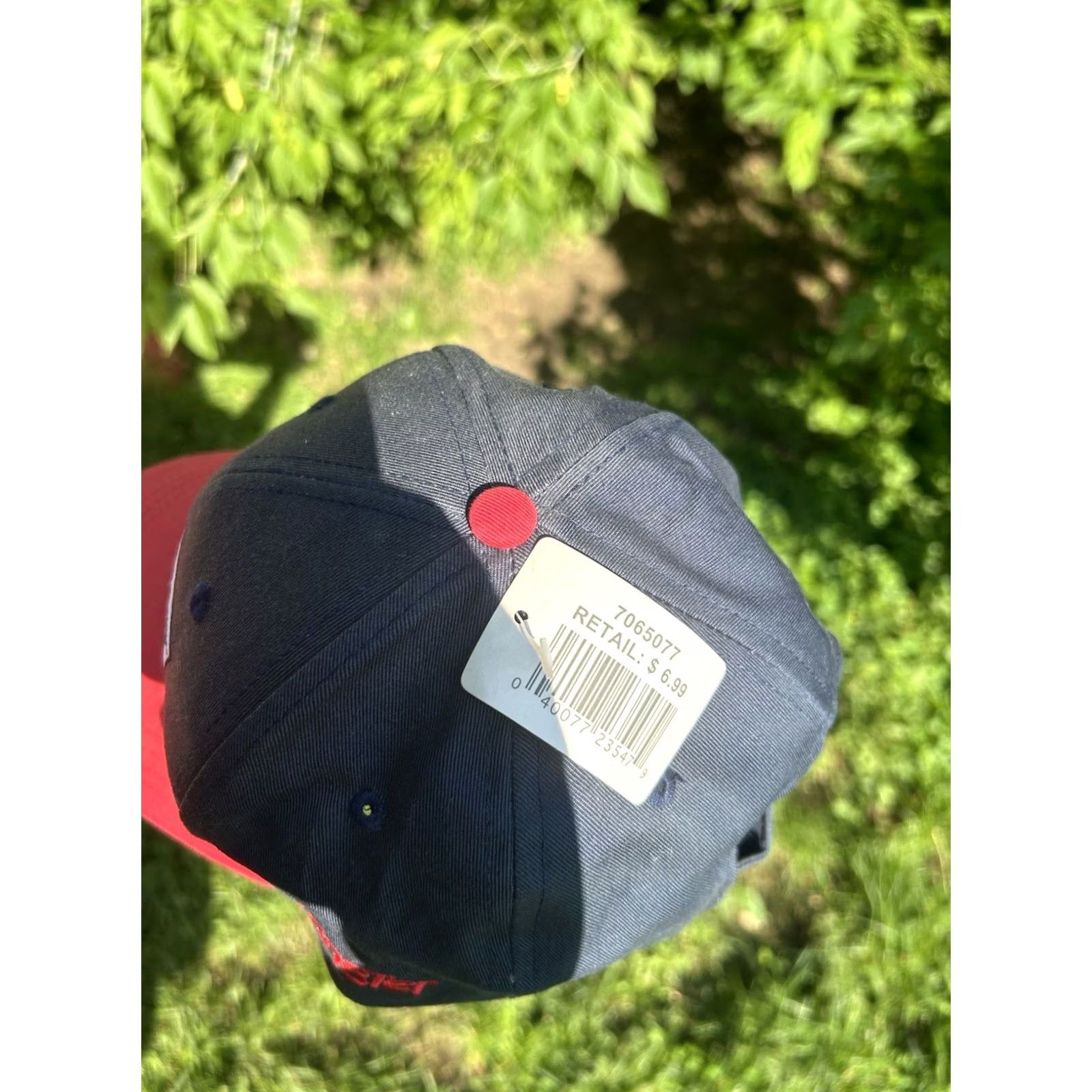 Wrangler VINTAGE? No. Wrangler Cotton Blue Red Farm Strapback Hat Cap Men Adjustable Baseball Cap NWT NEW Tractor Supply Co Size ONE SIZE - 4 Thumbnail