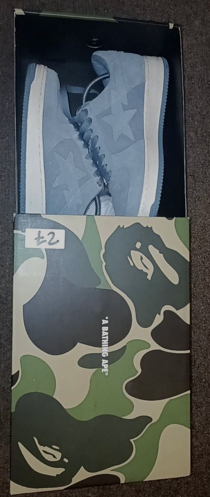 Bape Bapestas Light blue suede Size US 9.5 / EU 42-43 - 2 Thumbnail