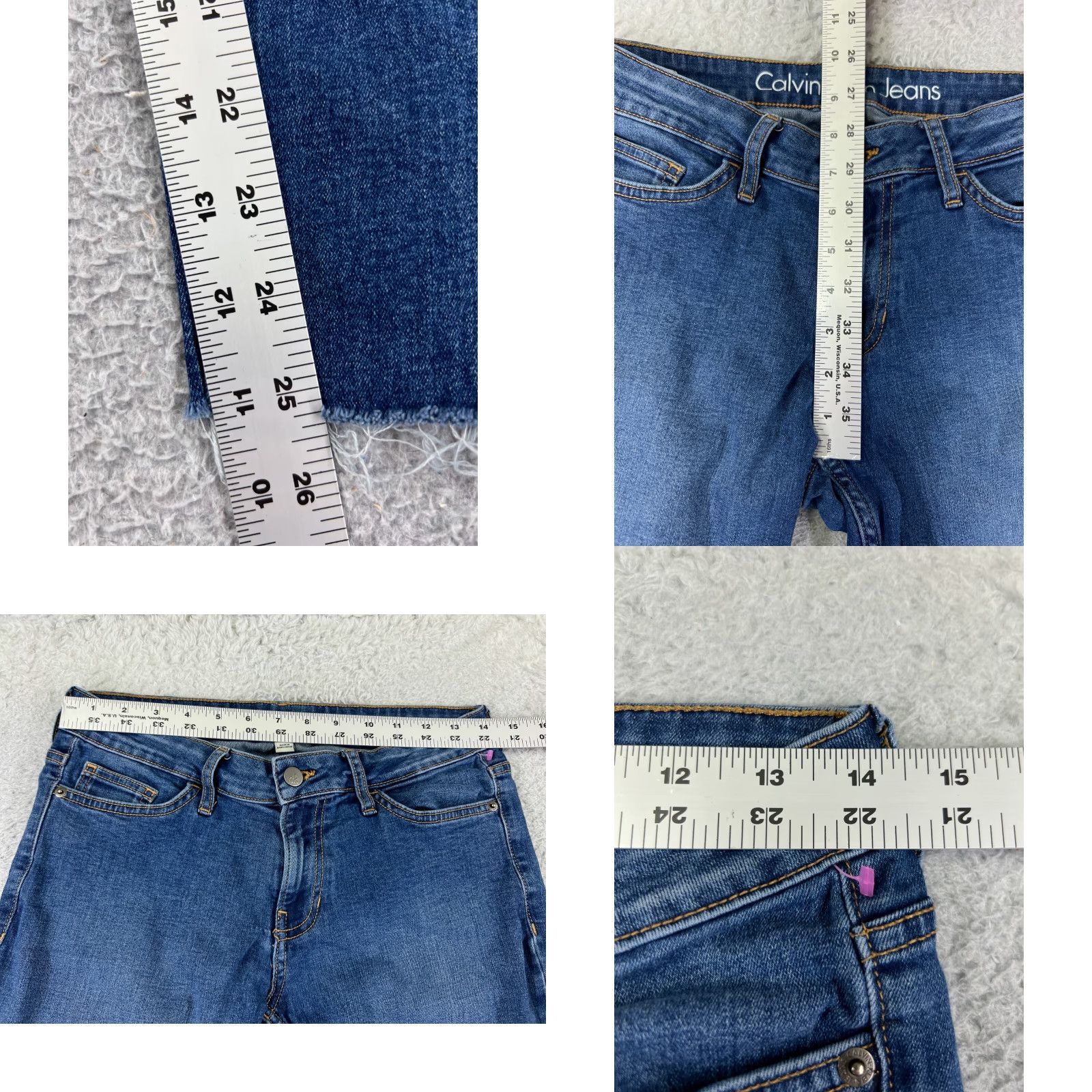 Lucky Brand Lucky Brand Women's Skinny Jeans 8 Blue Denim Cotton Blend Low Rise Stretch Pockets 25 Inseam Size 30" / US 8 / IT 44 - 8 Thumbnail