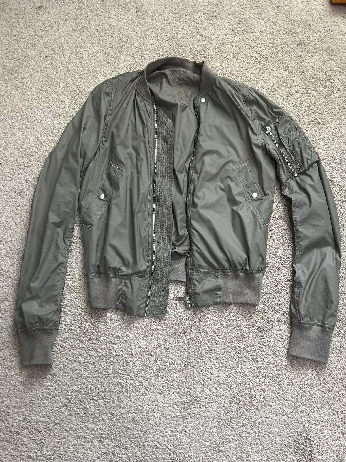 Image of Rick Owens Rick Owen’S Flight Jacket in Grey, Men's (Size Small)