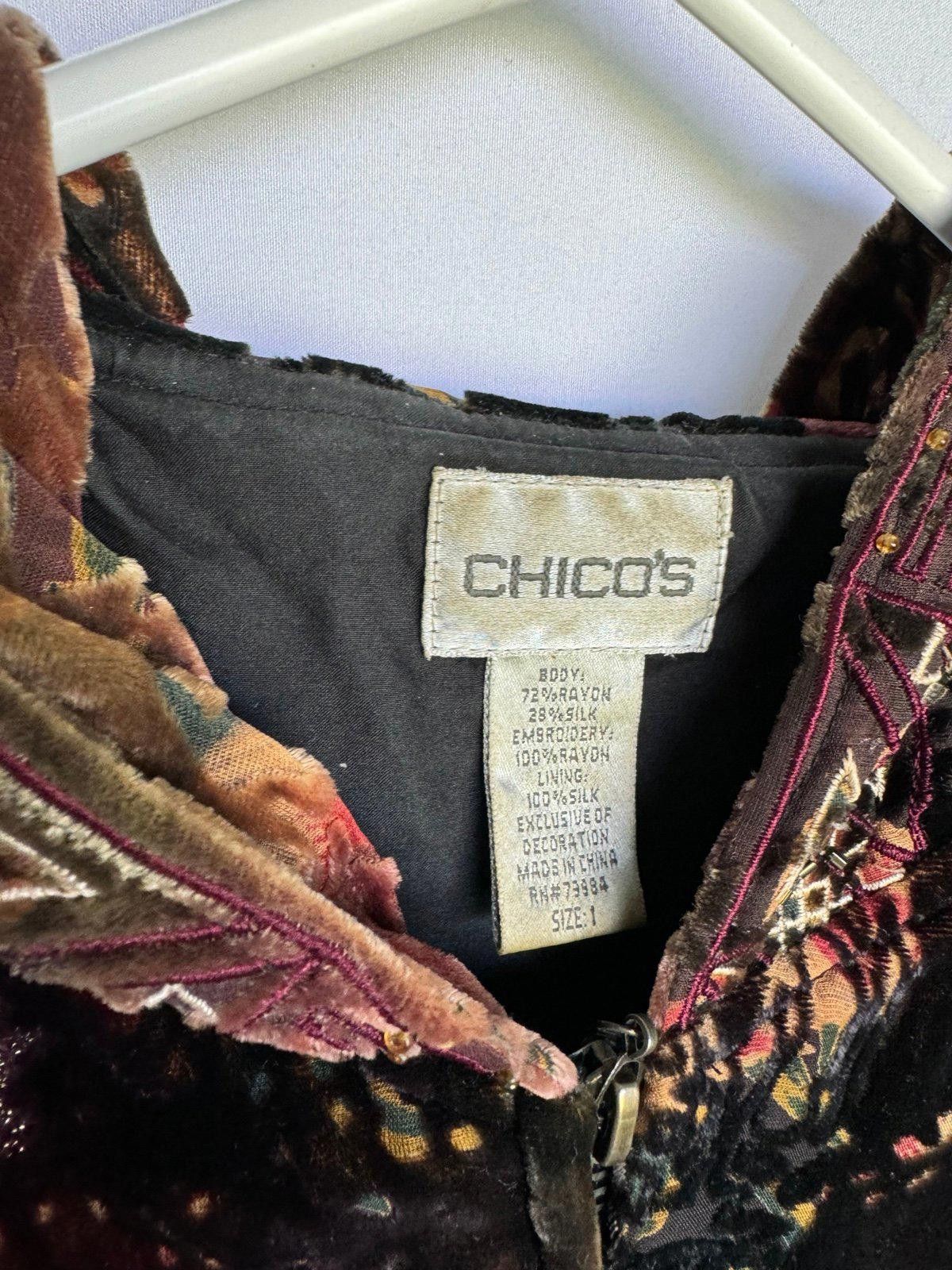 Chicos Chicos Crushed Velvet Jacket Size M / US 6-8 / IT 42-44 - 3 Thumbnail