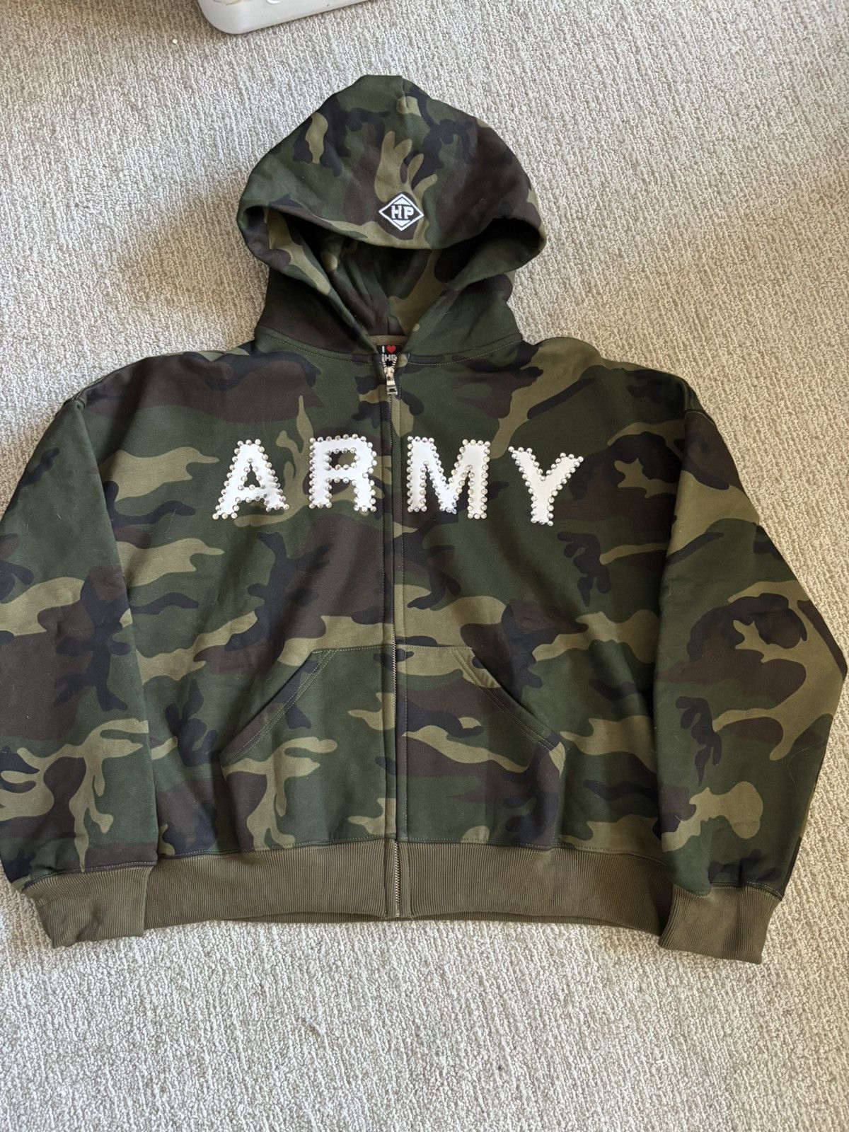 Other IHP army rhinestone zip up | Grailed