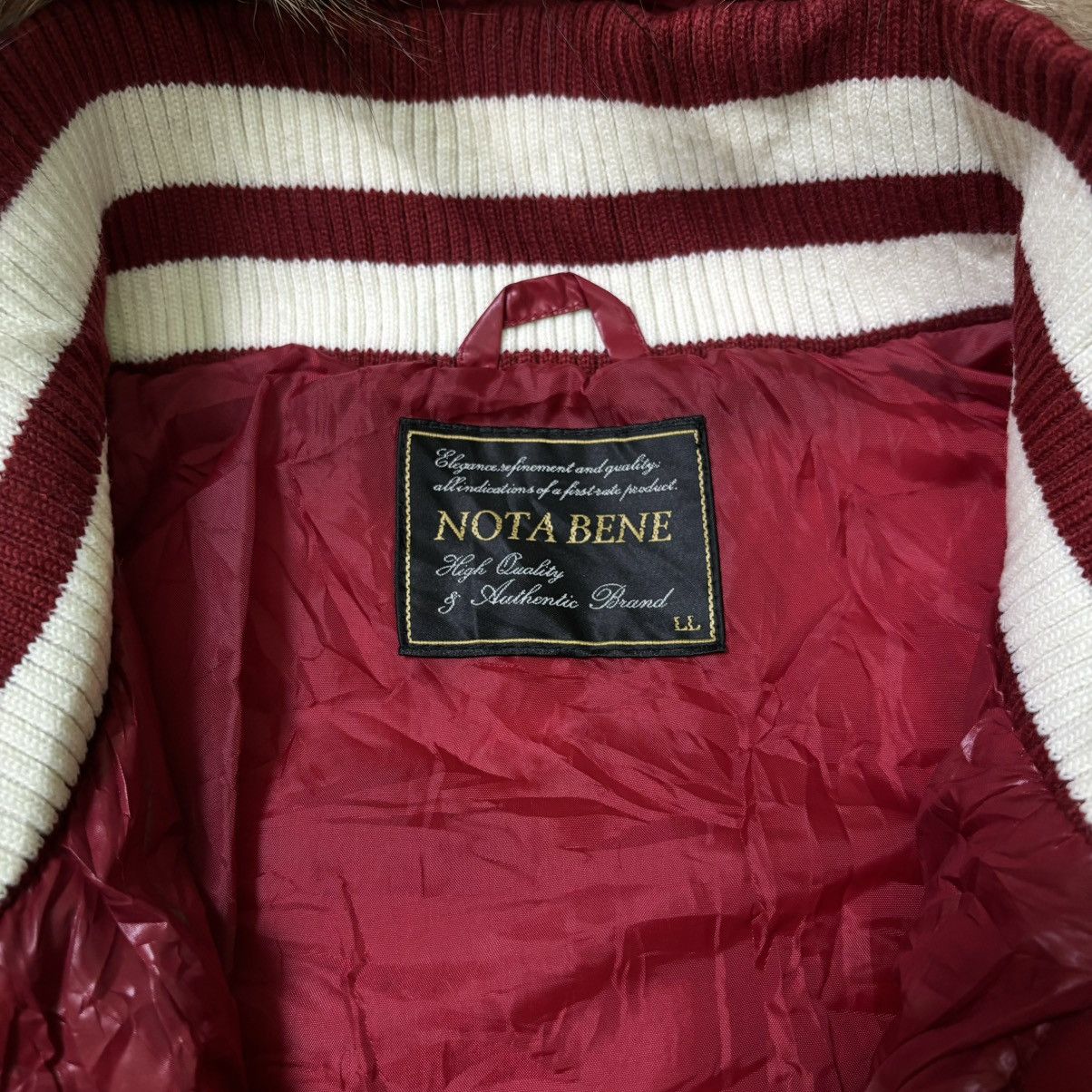If Six Was Nine × Japanese Brand × Le Grande Bleu (L.G.B.) NOTA BENE Fur jacket down puffer IfSixWasNine LGB Style Size US L / EU 52-54 / 3 - 12 Thumbnail