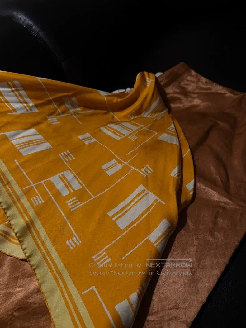 Dries Van Noten Dries Van Noten Silk Scarf Midi Skirt Size 35" - 7 Thumbnail