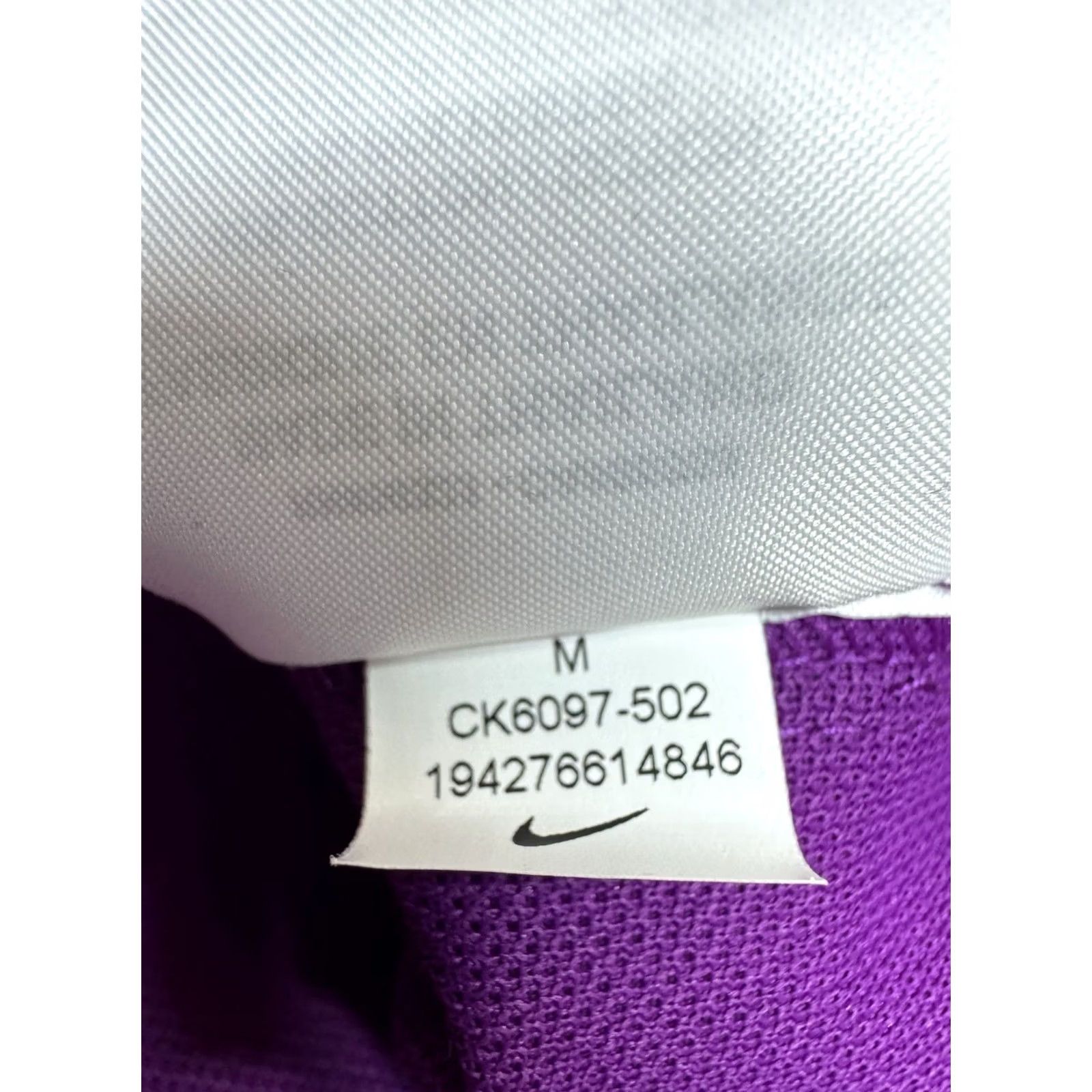 Nike Nike Purple Knit Polo Shirt Dri-Fit Stretch Mens M Polo Short Sleeve Solid Button Logo Punk Skater Casual Activewear Size US M / EU 48-50 / 2 - 7 Thumbnail