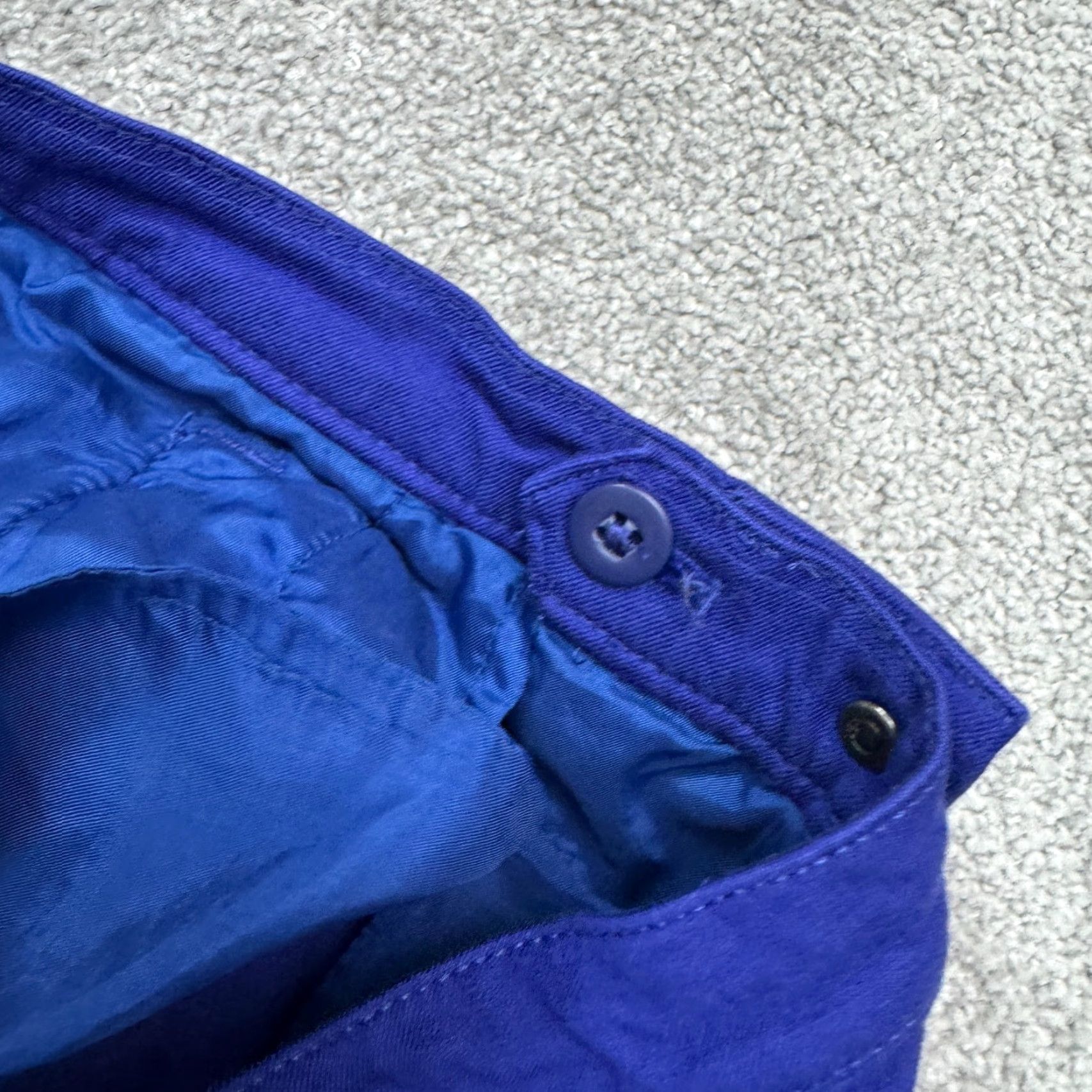 Eddie Bauer VINTAGE Eddie Bauer Banana Republic Sloan Crop Pants Women 8S Blue Tapered Fit Ankle Zip Casual Workwear Spring Summer Fall Winter Size 30" / US 8 / IT 44 - 7 Thumbnail